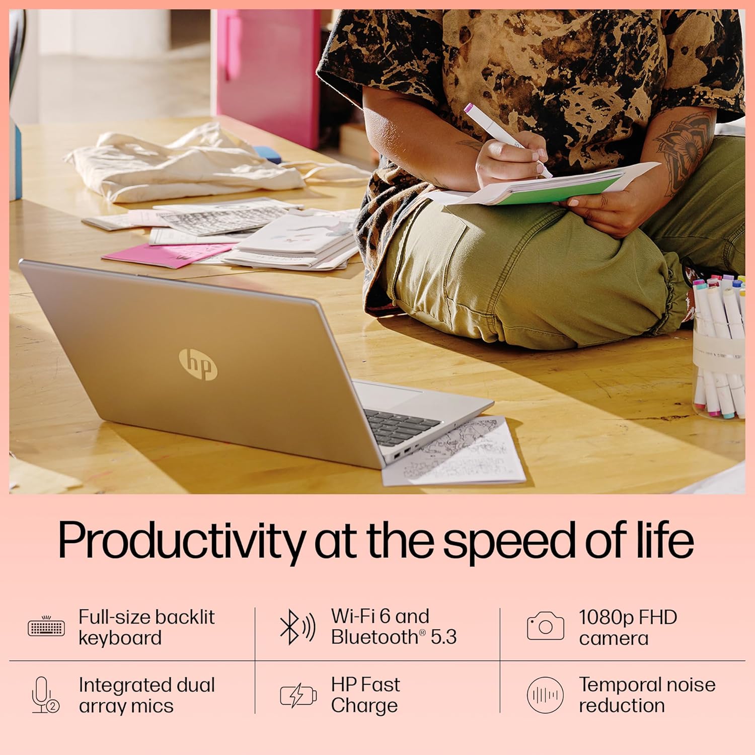 HP 15,12th Gen Intel Core i5-1235U, 8GB DDR4,1TB SSD, (Win 11,MSO 2021,Silver,1.59 Kg),15.6-Inch(39.6 Cm) FHD Laptop, UHD Graphics,1080P FHD Camera W/Privacy Shutter,Backlit KB,FD0112TU