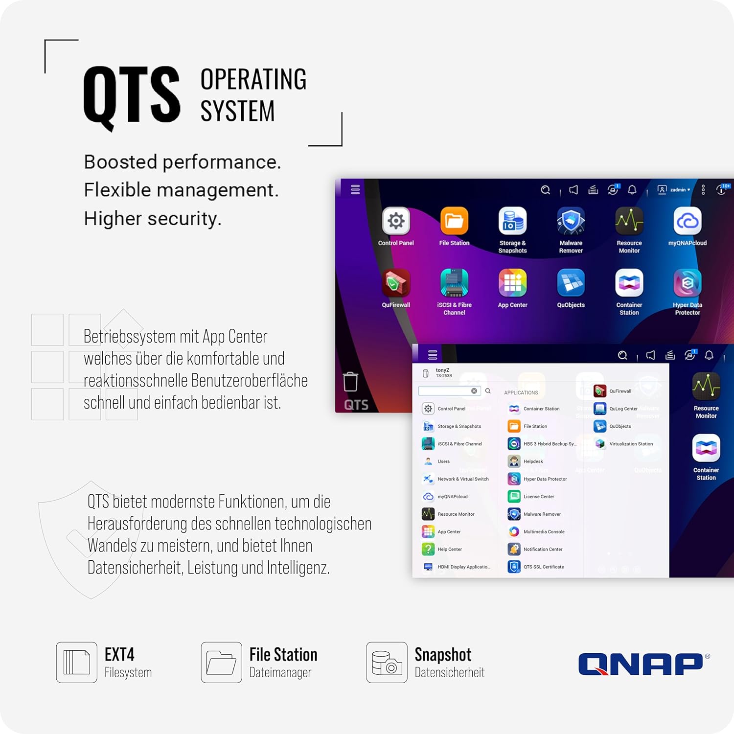 QNAP TS-664-8G 6 Bay High-Performance Desktop NAS with Intel Celeron Quad-core Processor, M.2 PCIe Slots and Dual 2.5GbE (2.5G/1G/100M) Network Connectivity (Diskless)