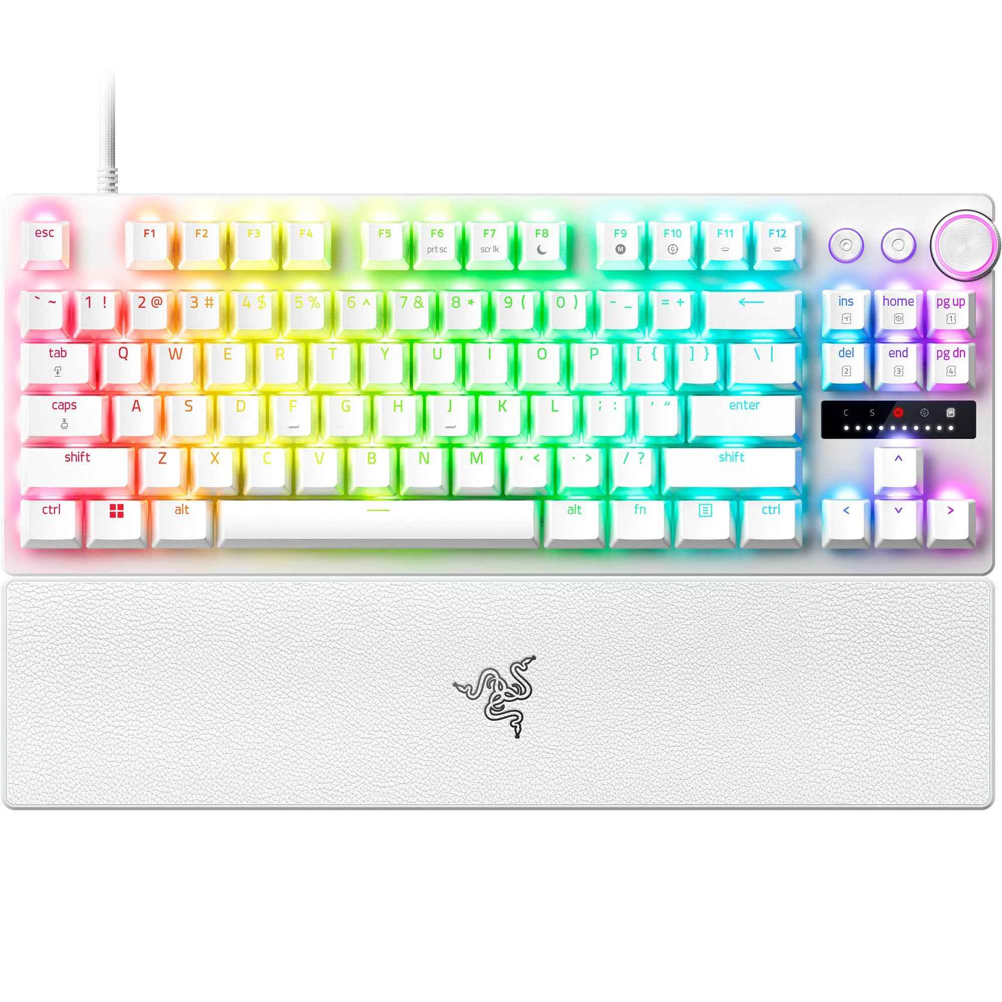 Razer Huntsman V3 Pro TKL Smartchoice Wired Gaming Keyboard, Gen-2 Analog Optical Switches, Rapid Trigger & Snap Tap, Adjustable Actuation, RGB Chroma, Doubleshot PBT Keycaps, Black
