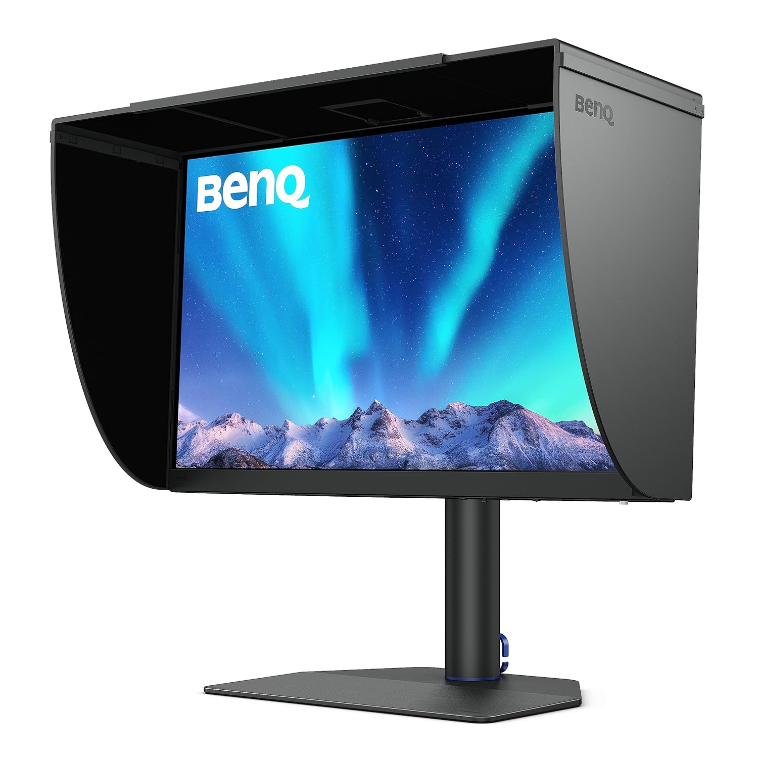 BenQ SW272U 27" Pro Photo&Video Editing Monitor| 3840x2160p 4K| IPS| 99%AdobeRGB| 99%P3| Hdr10/Hlg|Shading Hood| Pantone Validated| DeltaE<1.5| HDMI| Card Reader| UsbC(90W)| Wireless Controller|(Grey)