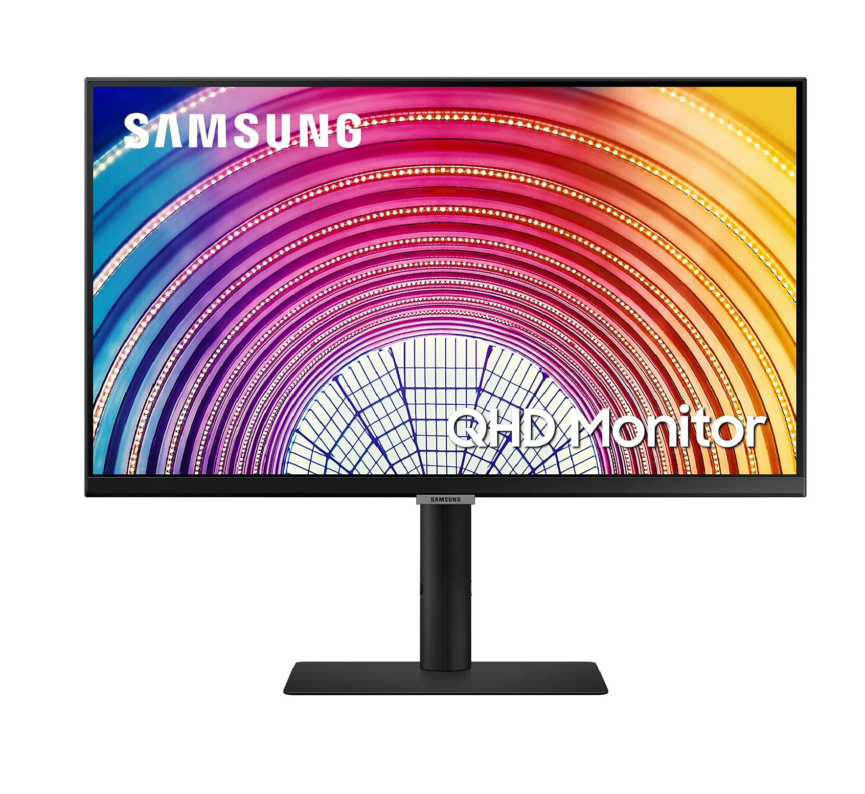 Samsung 32-inch(80cm) QHD Monitor, Bezel Less Design, 1 Billion Colors, HDR10, HAS, Intelligent Eye Care, AMD FreeSync™, FSC-Certified, Energy Saving (LS32A600NWWXXL, Black)