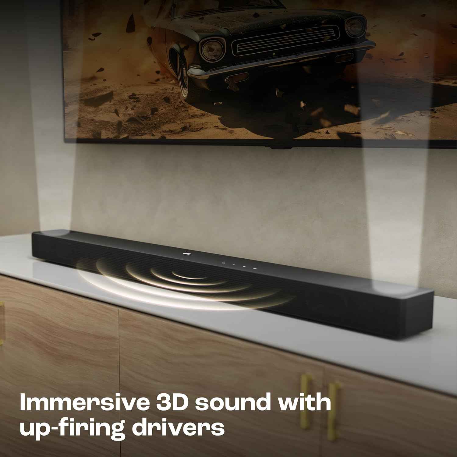 JBL New Launch Cinema SB595 5.1 (3.1.2) Channel Soundbar with True Dolby Atmos®, Wireless Subwoofer, HDMI eARC, Bluetooth Streaming, Centre Channel for Clear Dialogue, 440W