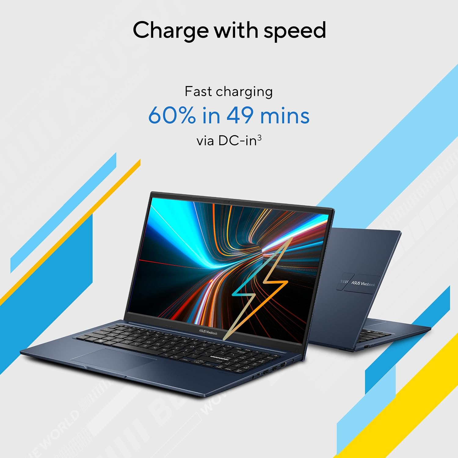 ASUS Vivobook 15 X1504ZA-NJ321WS Intel®Core™ i3-1215U / 8GB DDR4 / 512GB PCIe® 3.0 SSD / 15.6-inch/FHD 16:9 / Quiet Blue/Backlit KB/Win 11 Home/MS Office