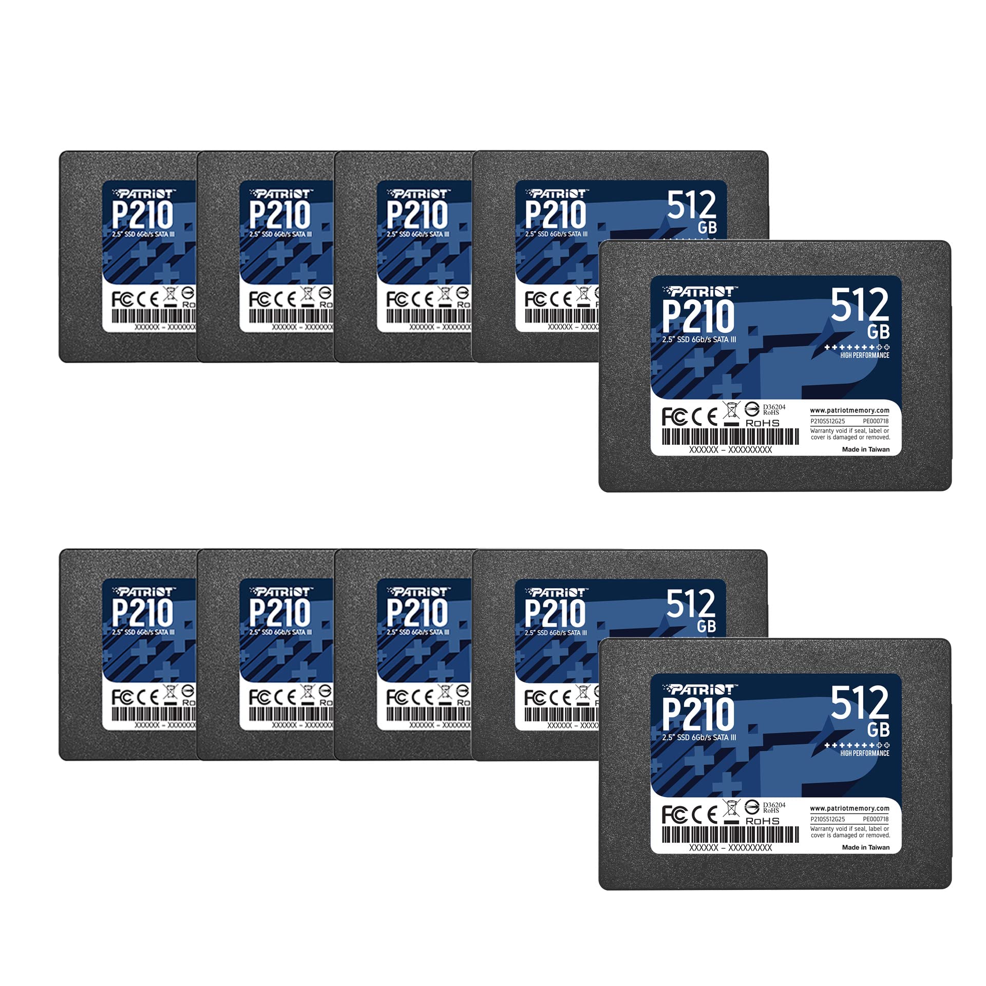 Patriot Memory P210 SATA 3 256GB SSD 2.5 Inch Internal Solid State Drive P210S256G25