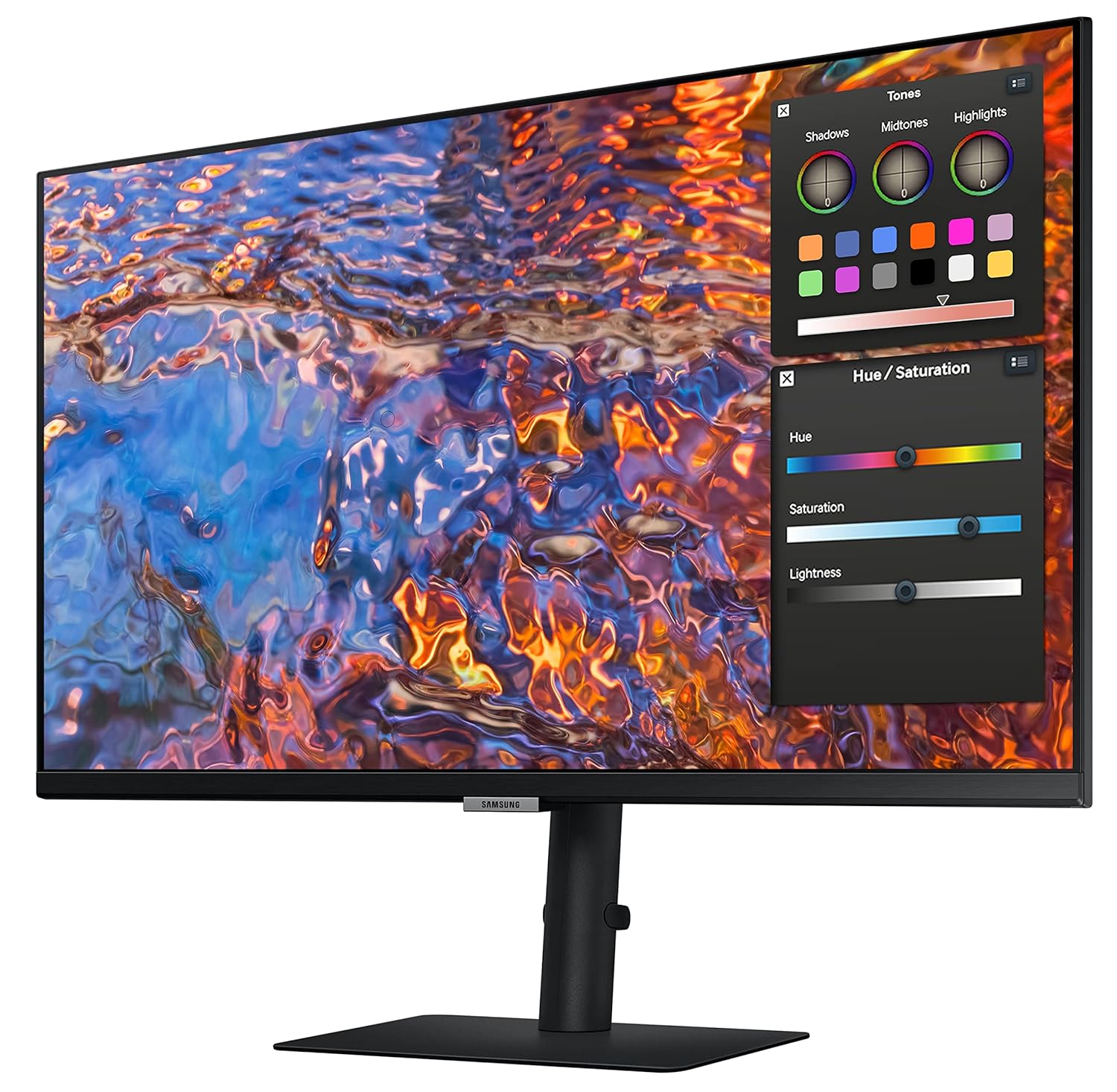 Samsung 27"(68.6cm) 4K Viewfinity Monitor|IPS|UHD 3840 x 2160|Type-C 90W|LAN Port|HDR 400|DCI-P3 98%|Pantone Validation|400 nits||PBP|PIP|Matte Display|Height-Tilt-Pivot Stand|LS27B800PXWXXL|Black