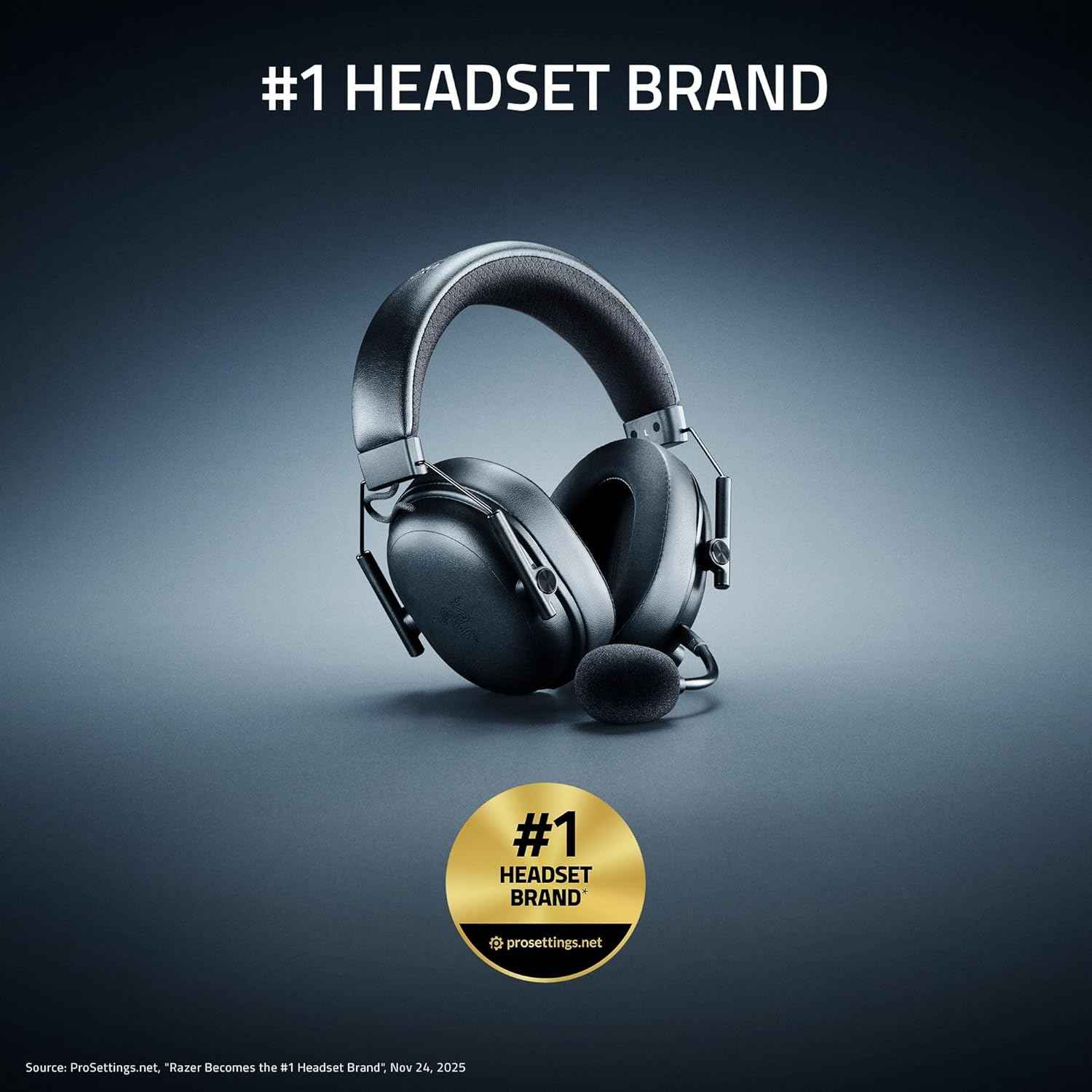 Razer BlackShark V3 Wireless PC Gaming Headset, 50mm Drivers, White | Super Wideband Mic, 2.4 GHz, Bluetooth, USB, Works with Mac, PS5, Nintendo Switch, Smartphone, 70 Hr Battery