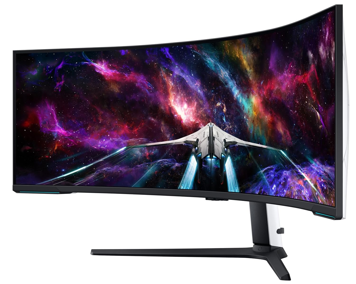 Samsung Odyssey Neo G9 57-inch(145 cm) Dual UHD 7680 x 2160 1000R Curved VA Gaming Monitor, 240Hz, 1ms, FreeSync Premium Pro, USB, DP 2.1, HDMI, HAS, Quantum Mini LED, HDR10+ (LS57CG950NWXXL, Black)
