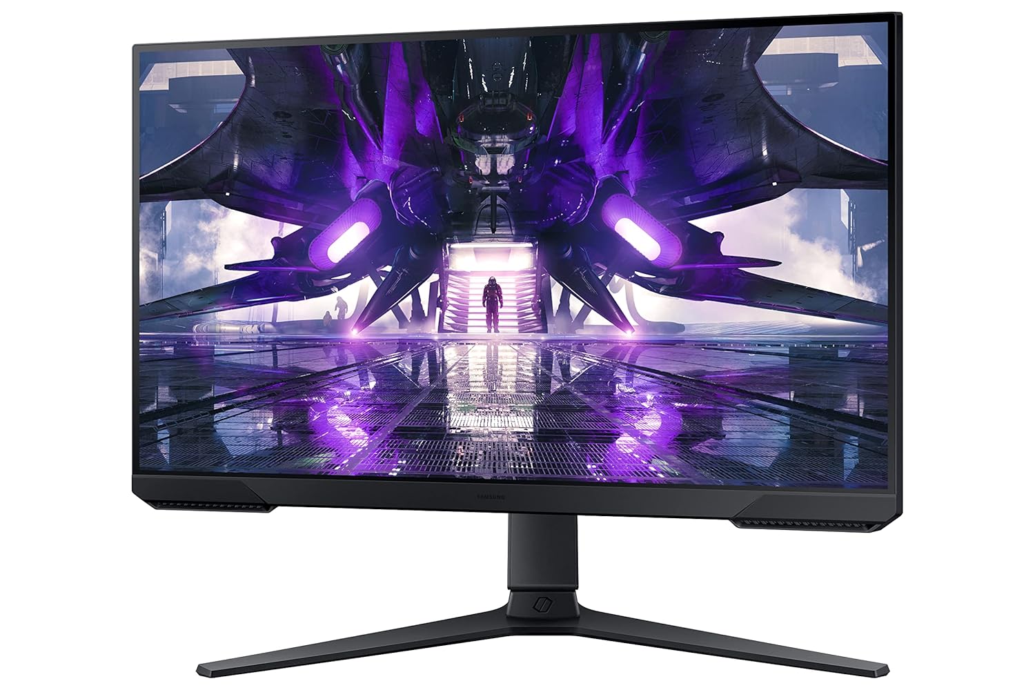 Samsung 24-Inch(60cm) FHD Odyssey G3 Gaming, 165 Hz, 1Ms Flat LED Monitor, 1920 X 1080 Pixels, Height Adjustable Stand, Bezel Less, Eye-Saver, AMD Freesync Premium (LS24AG322NWXXL, Black)