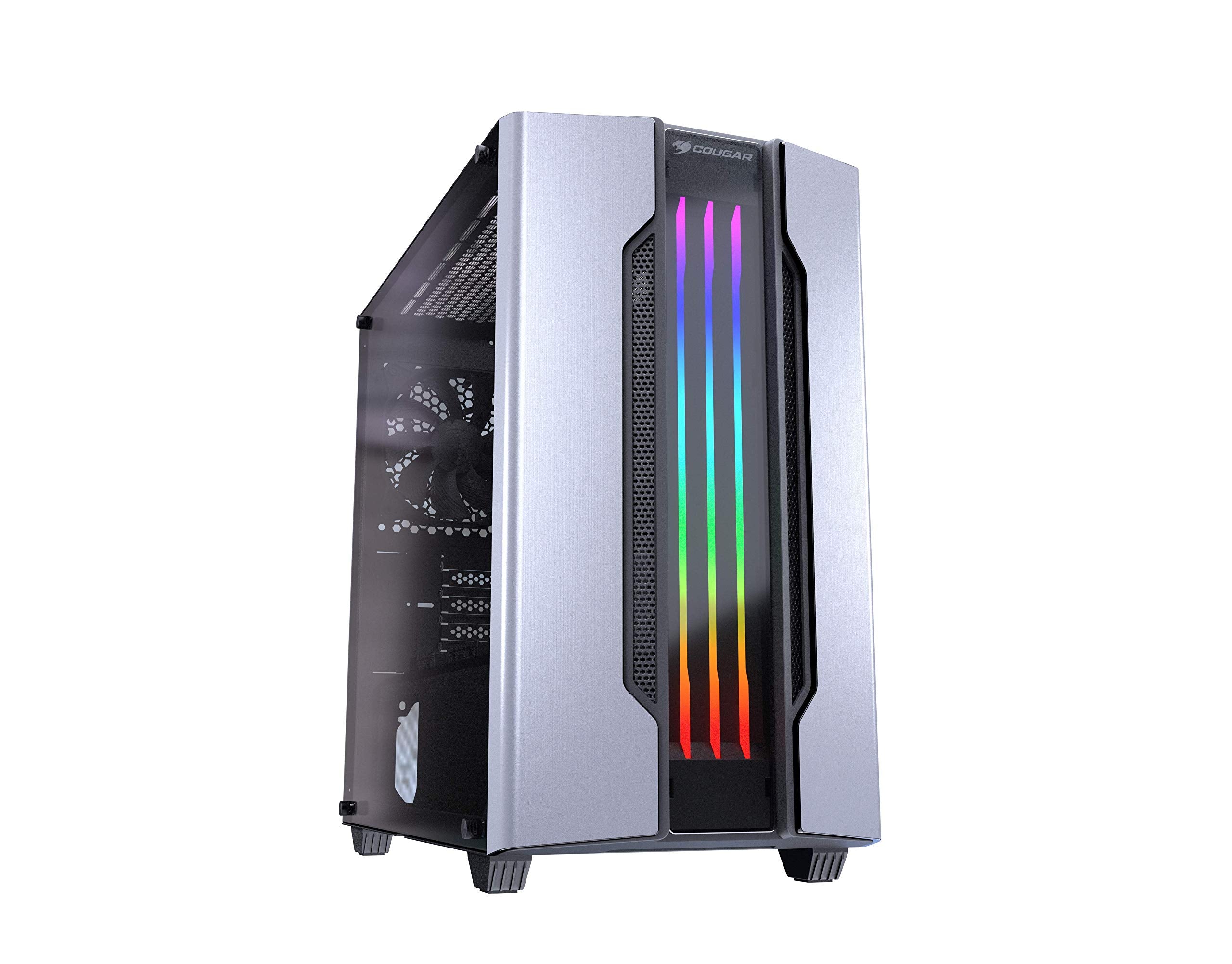 Cougar Gemini M Mini Tower Gaming Case with Addressable RGB and Dynamic Lighting Effects (Iron-Gray)