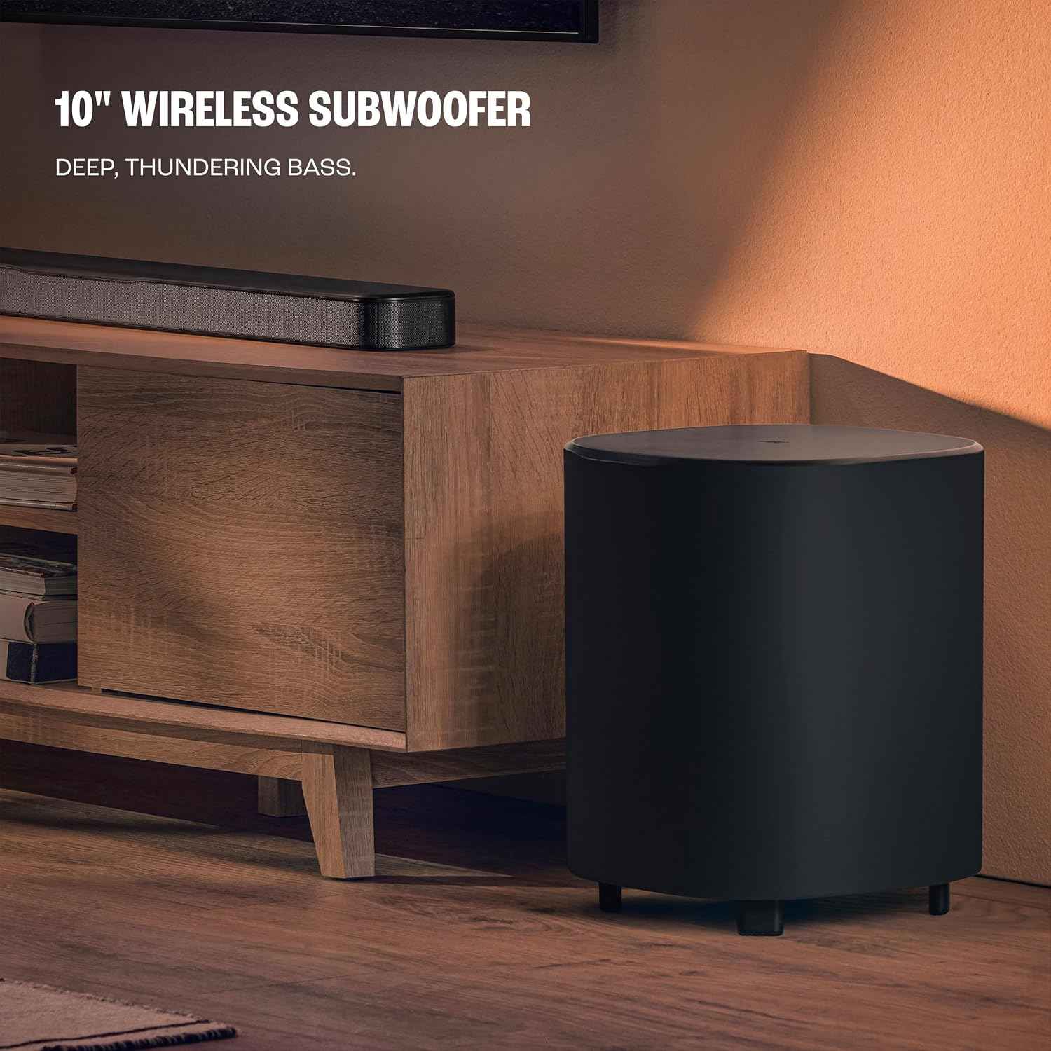 JBL New Launch Bar 500 MK2, Dolby Atmos® Soundbar with Wireless Subwoofer, 5.1 Channel, 3D Surround, Multibeam™, HDMI eARC with 4K Dolby Vision Pass-Through, Bluetooth, Wi-Fi, One App, 750W