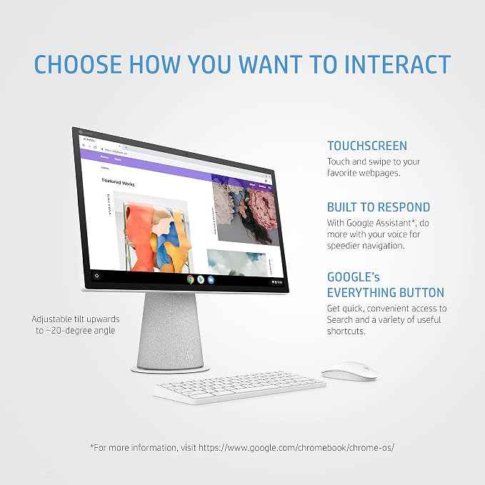 HP Chromebase 21.5" (Intel Core i3-10110U (10th Gen), 8GB DDR4 RAM, 256GB SSD, 21.5" FHD Touch IPS, Natural Silver)