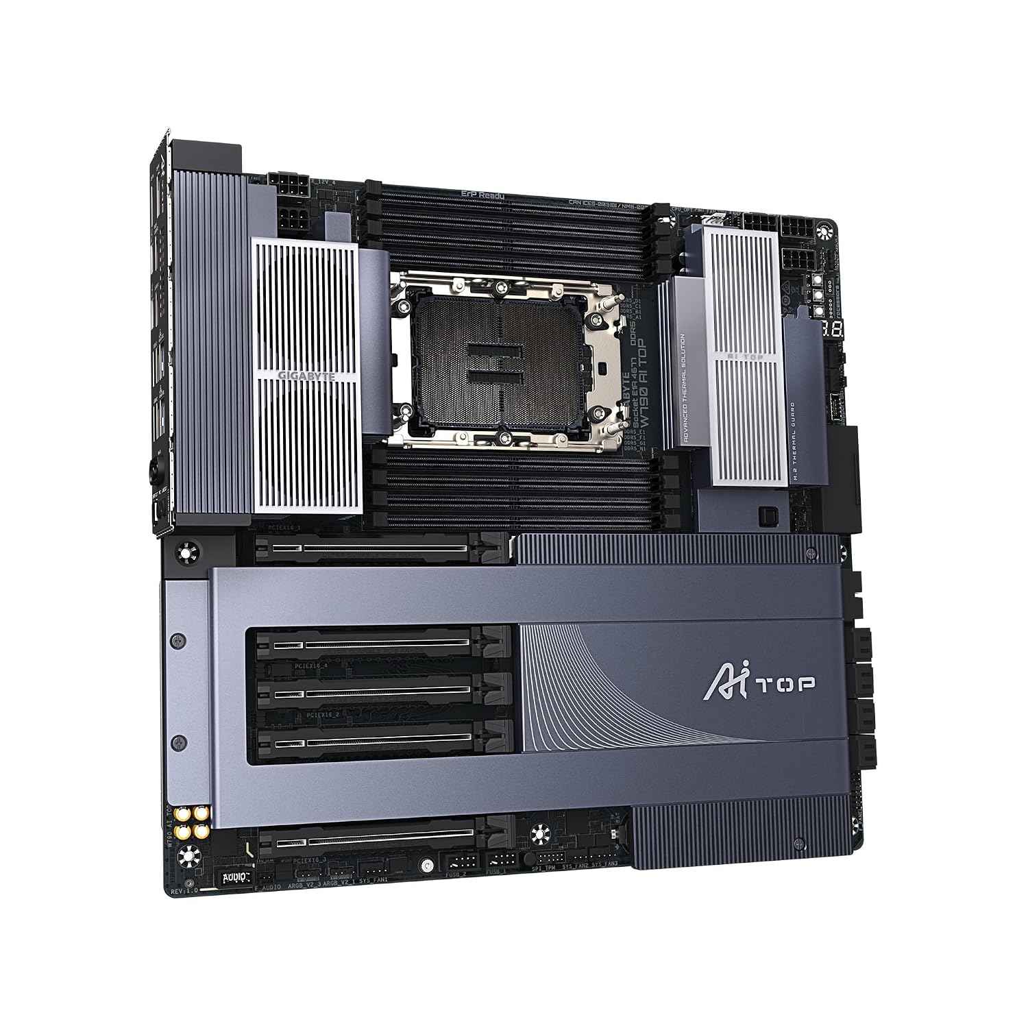 GIGABYTE W790 AI TOP Intel Xeon W Processor Motherboard LGA4677 E-ATX DDR5 6X M.2 PCIe 5.0 Thunderbolt 4 WIFI7 10GbE LAN EZ-Latch