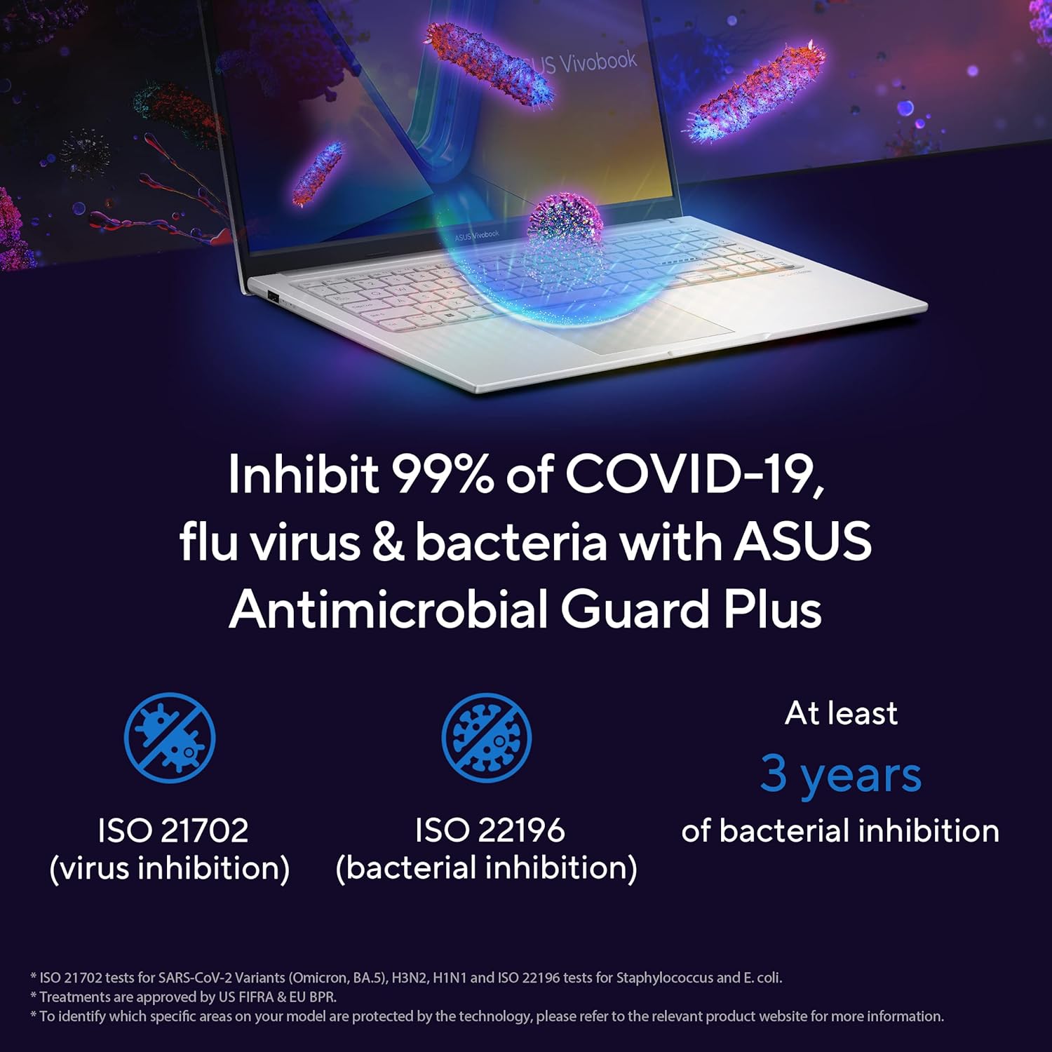 ASUS Vivobook 15 (2023), Intel Core i3-1315U 13th Gen, 15.6" (39.62 cms) FHD, Thin and Light Laptop (8GB/512GB SSD/Windows 11/Office 2021/Backlit KB/Silver/1.7 kg), X1504VA-NJ322WS