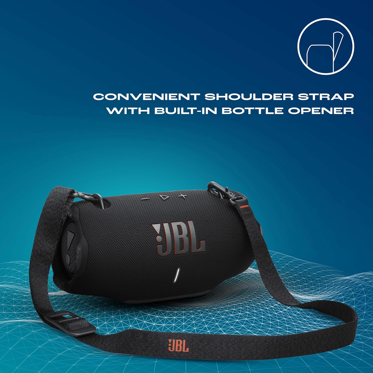 JBL Xtreme 4 Portable Bluetooth Speaker, ProSound with Powerful Bass Radiators, AI Sound Boost, Built-in Powerbank, Multispeaker Connection by Auracast, IP67, Replacable Battery, Fast Charging (BLACK) - Zapnet.in