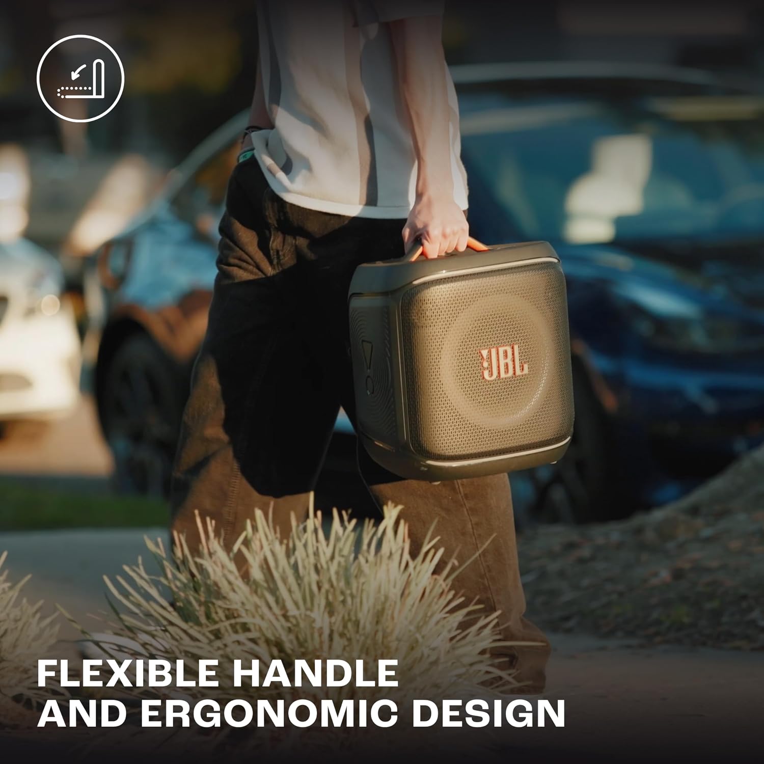 JBL Partybox Encore 2 with Mic, Wireless Bluetooth Party Speaker, AI Sound Boost, Dynamic Light Show, Upto 15Hrs Playtime, Replaceable Battery, Multi-Speaker Connection by Auracast, PartyBox App-Black