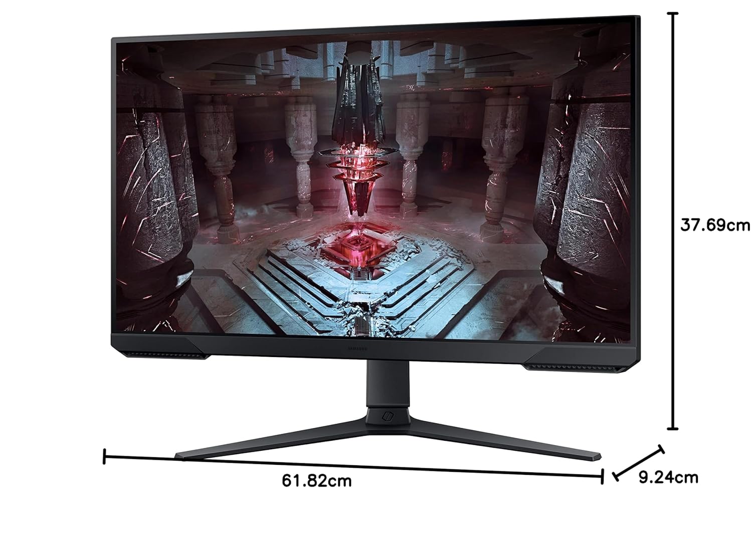 Samsung 27" (68.5cm) Odyssey G5 2K Gaming Monitor|QHD 2560 X 1440|165Hz|1ms|300nits|Ports-HDMIx2,DP,Headphone|DP Cable|HDR10|FreeSync Premium|Height-Tilt-Pivot Adjustable Stand|LS27CG510EWXXL|Black