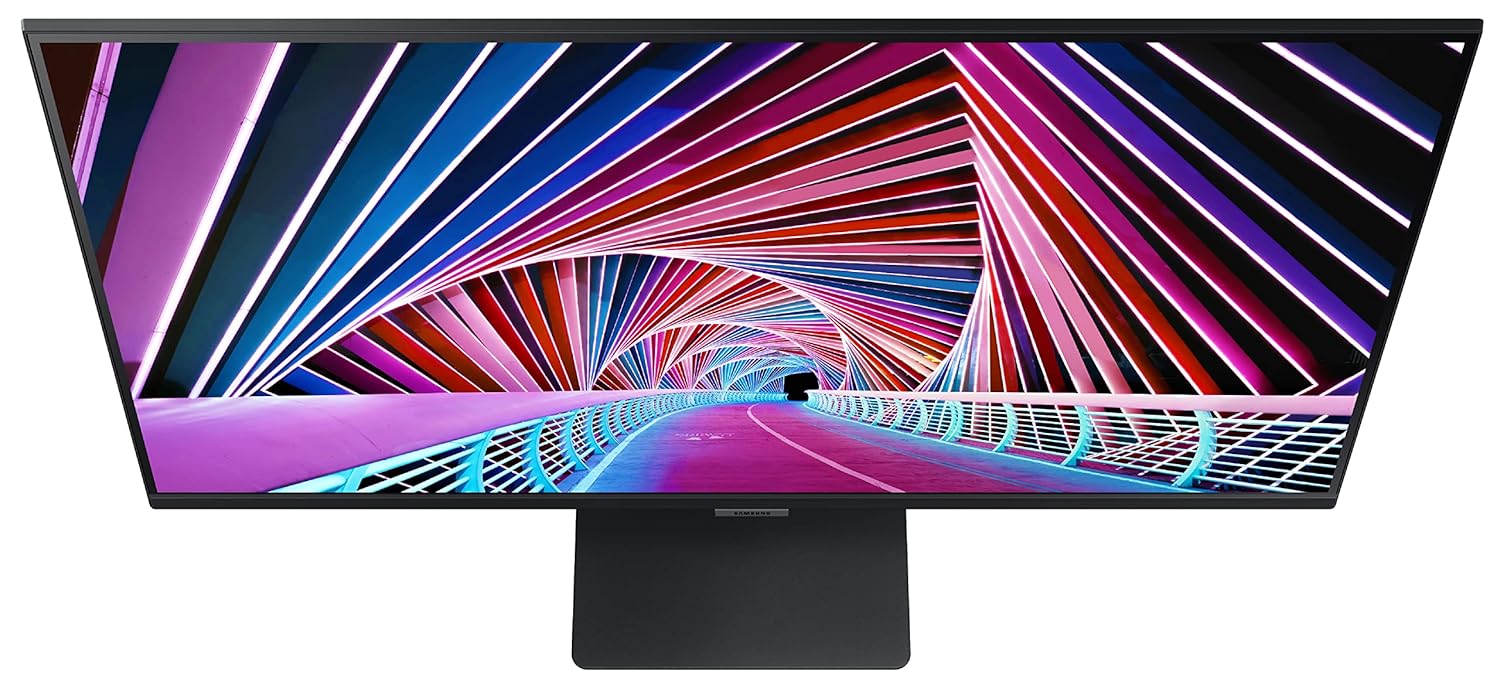 Samsung 32-inch(80cm) 4K UHD, Flat Monitor, Bezel Less Design, 1 Billion Colors, HDR10, FSC-Certified, Intelligent Eye Care (LS32A700NWWXXL, Black)