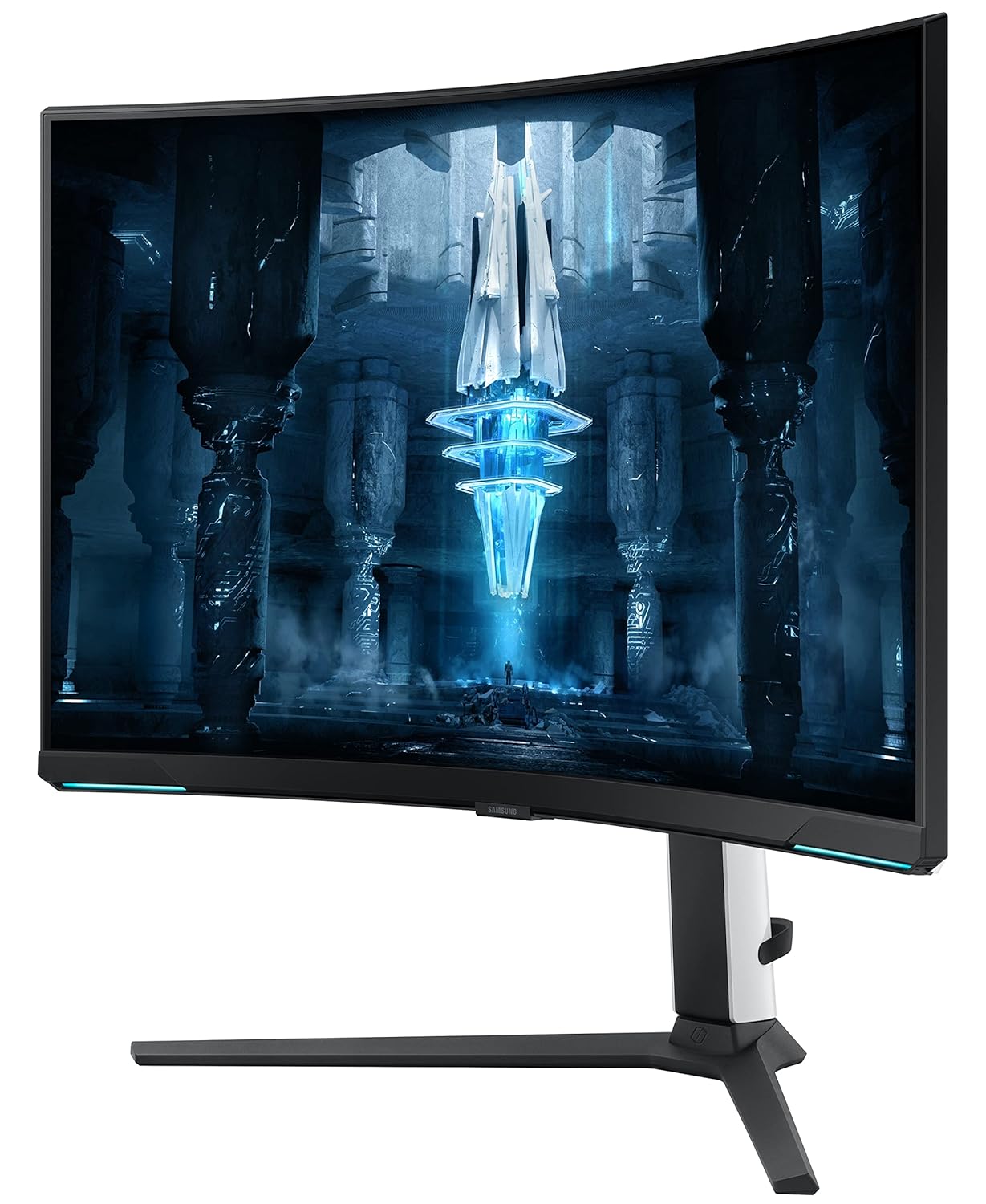 Samsung 32-Inch(80cm) 4K UHD Odyssey Neo G8 Gaming, 240 Hz, 1ms Curved Monitor, 3840 x 2160 Pixels, Mini-LED, Height Adjustable Stand, Matte Display, HDR2000 (LS32BG850NWXXL, Black)
