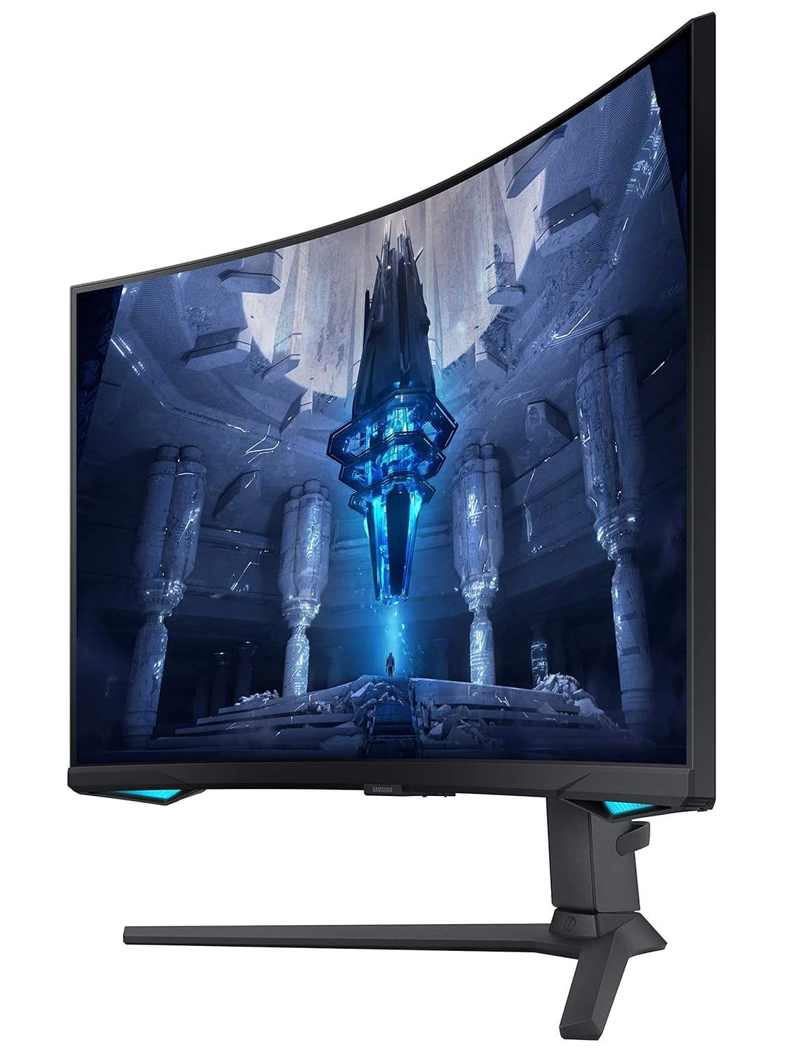 Samsung 32-Inch (80cm) 4K UHD Odyssey Neo G7 Gaming, 165 Hz, 1ms Curved Monitor, 3840 x 2160 Pixels, Mini-LED, Height Adjustable Stand, Matte Display, HDR2000, (LS32BG750NWXXL, Black)