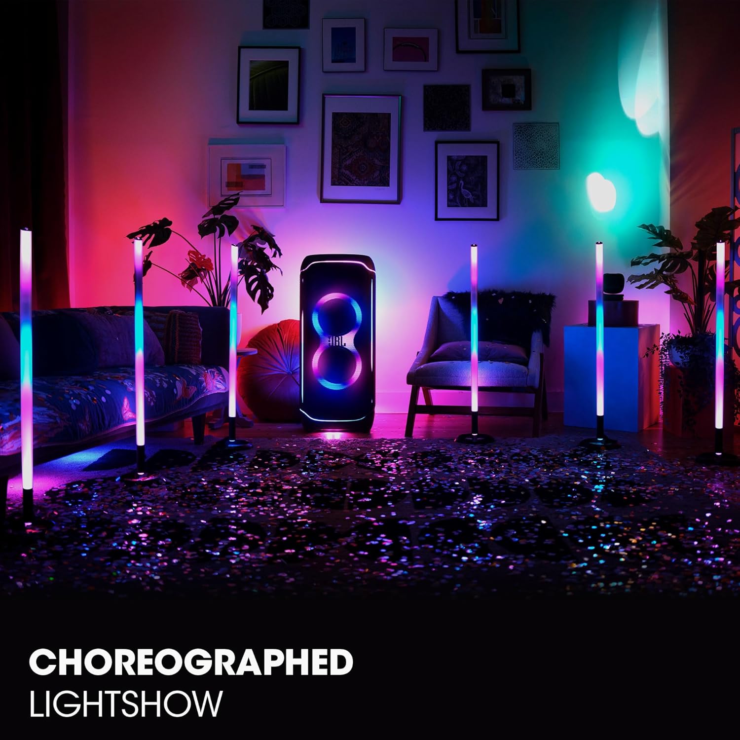 JBL Party Lightsticks (2 Pcs, Pair) - Bluetooth party light stick,  IPX4 splashproof - Zapnet.in