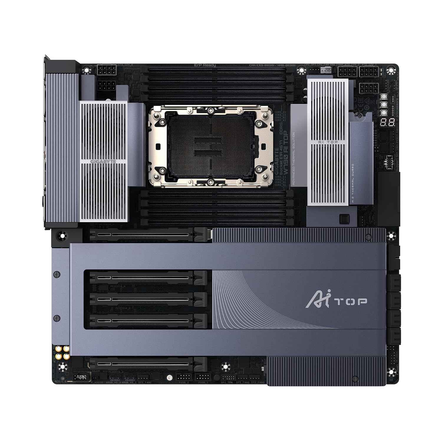 GIGABYTE W790 AI TOP Intel Xeon W Processor Motherboard LGA4677 E-ATX DDR5 6X M.2 PCIe 5.0 Thunderbolt 4 WIFI7 10GbE LAN EZ-Latch