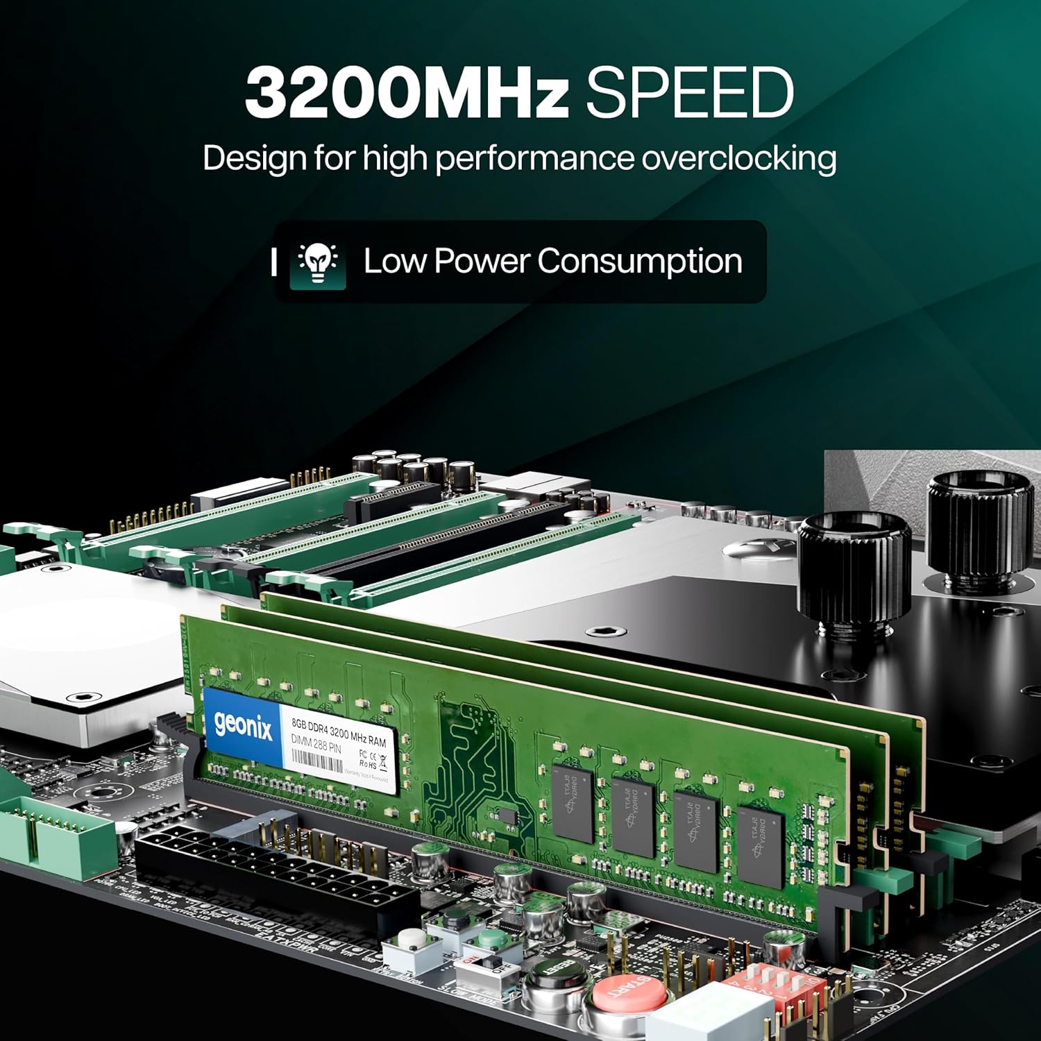 Geonix 8GB DDR4 Desktop RAM 3200 Mhz, 5 Years Warranty