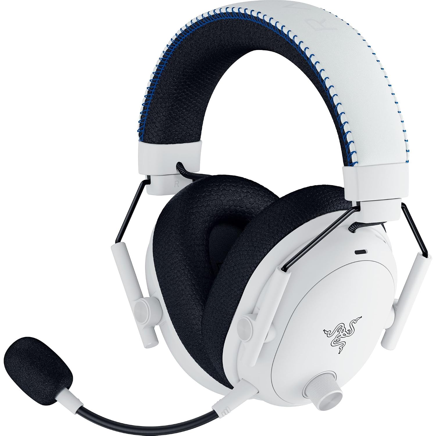 Razer BlackShark V3 Pro Wireless ANC PlayStation Gaming Headset, White | Full Band Mic, 50mm Drivers, 2.4 GHz, Bluetooth, 3.5mm, Works with PC, Mac, Nintendo Switch, Smartphone, 70 Hr Battery