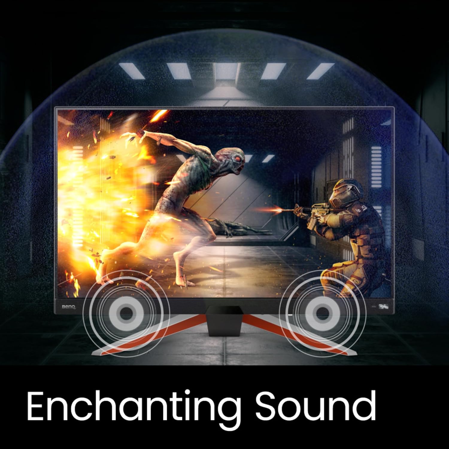 BenQ MOBIUZ EX270M 27" 240Hz 1ms MPRT IPS Full HD HDR Gaming Monitor | FreeSync Premium| Height Adjustment| 99% sRGB| 400nits| Black Equalizer| treVolo Speakers| HDMI| DP| USB 3.0 Hub (Metallic Grey)