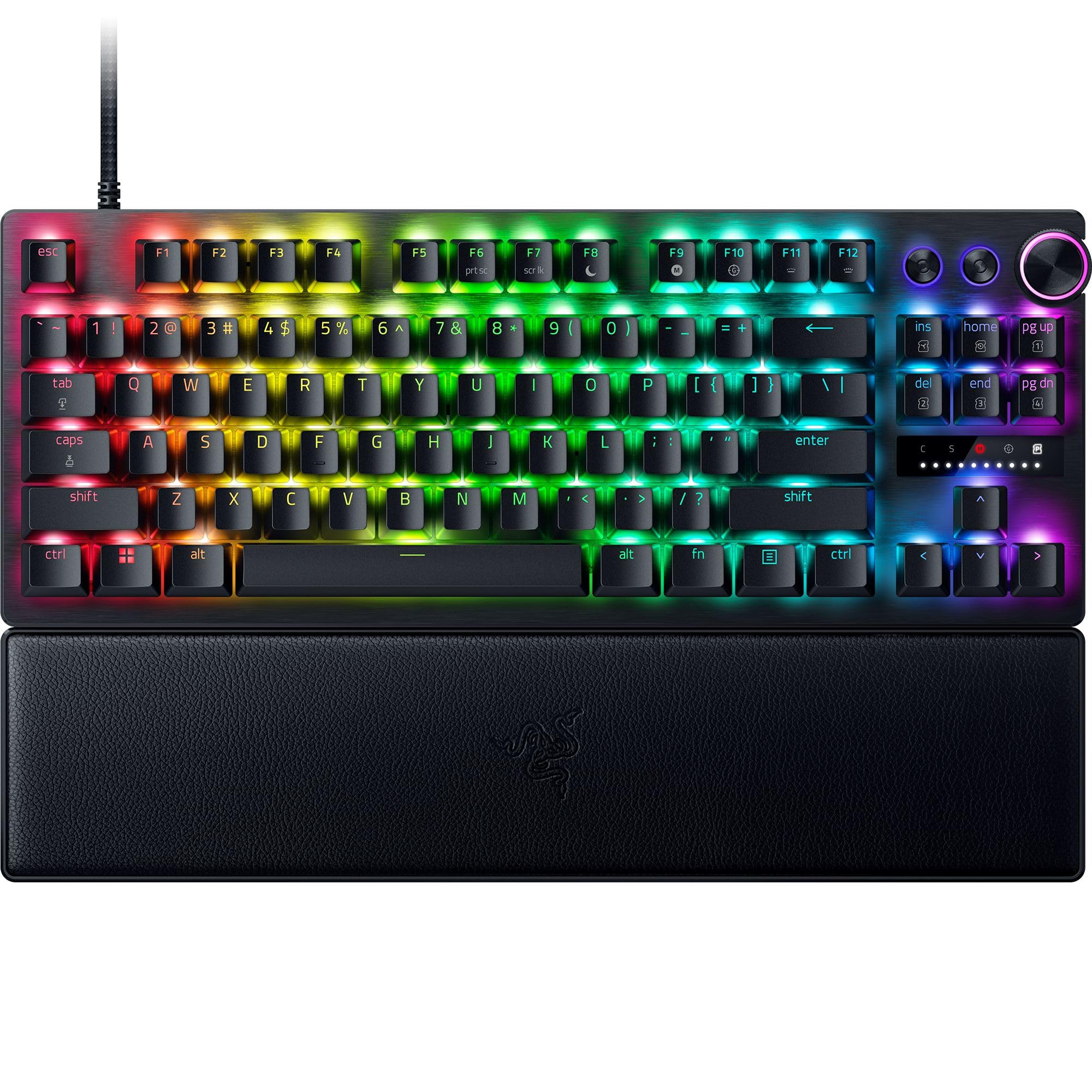 Razer Huntsman V3 Pro TKL Esports Gaming Keyboard, Counter Strike 2 Edition | Analog Optical Switches Gen 2, Razer Snap Tap, Rapid Trigger, Adjustable Actuation, Media Keys & Dial, PBT Keycaps