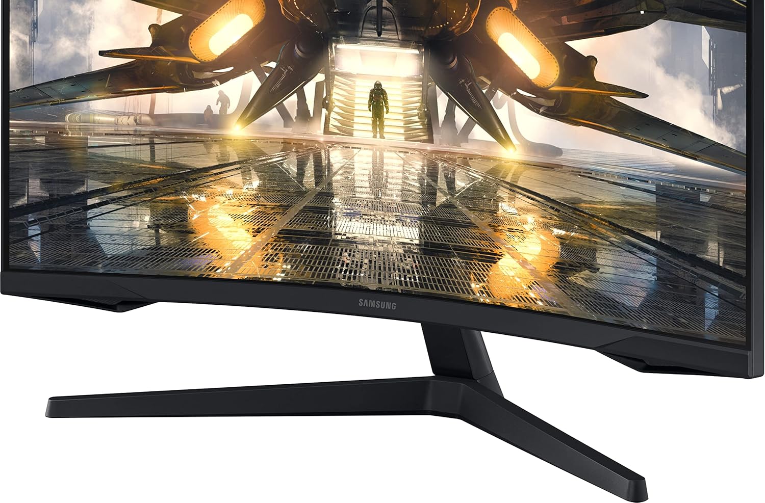 Samsung 32-inch(80cm) Odyssey G5 Gaming, QHD 2K, 165Hz, 1ms, 1000R Curved Monitor, AMD FreeSync Premium, HDR10 (LS32AG550EWXXL, Black)