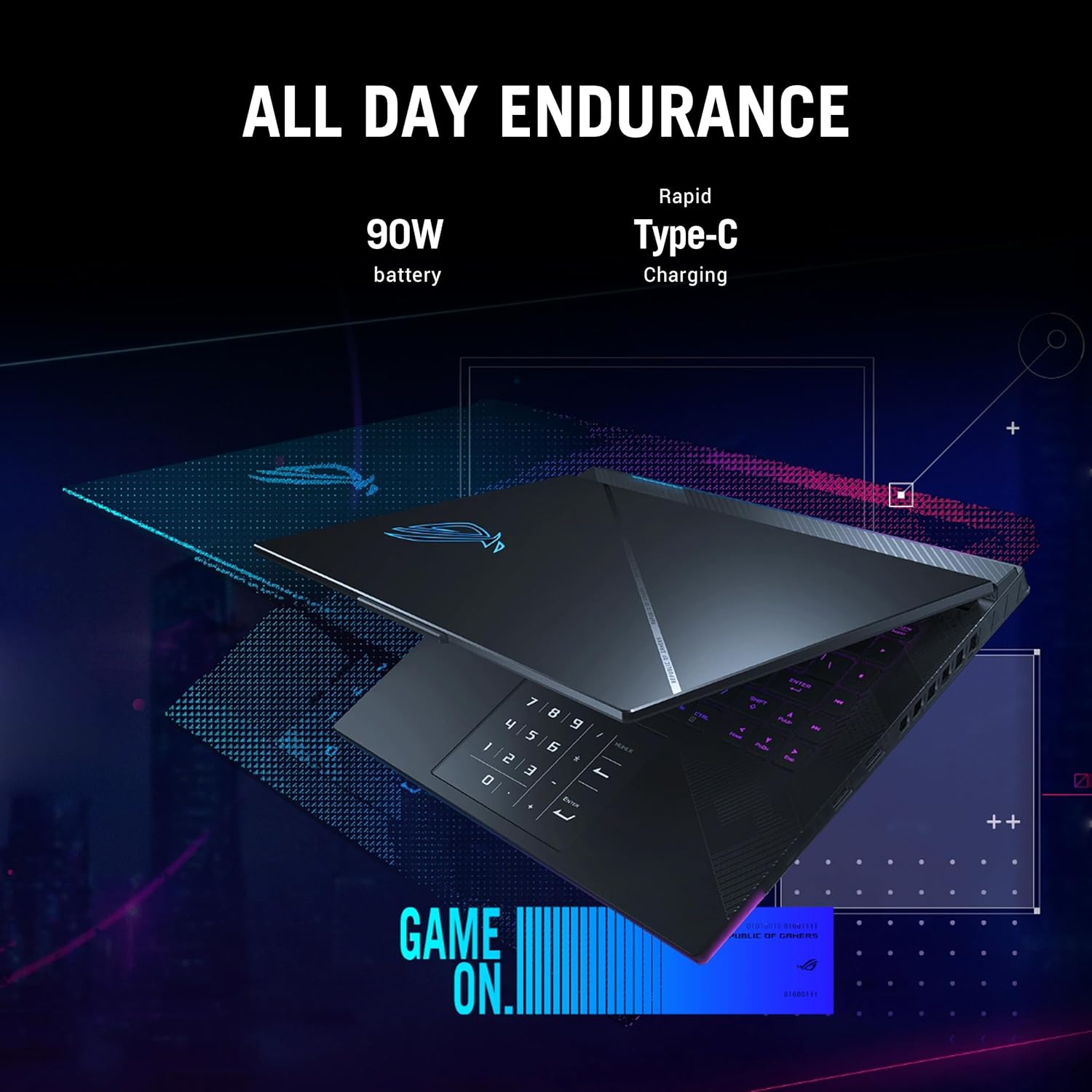 ASUS ROG Strix Scar 16 (2024), Intel Core i9 14900HX 14th Gen, 16"(40.64cm) 2.5K QHD+240Hz, Gaming Laptop (32GB DDR5/2TB SSD/12GB RTX 4080/Win11/Per-Key RGB/90WHr/Black/2.65Kg),G634JZR-CM932WS