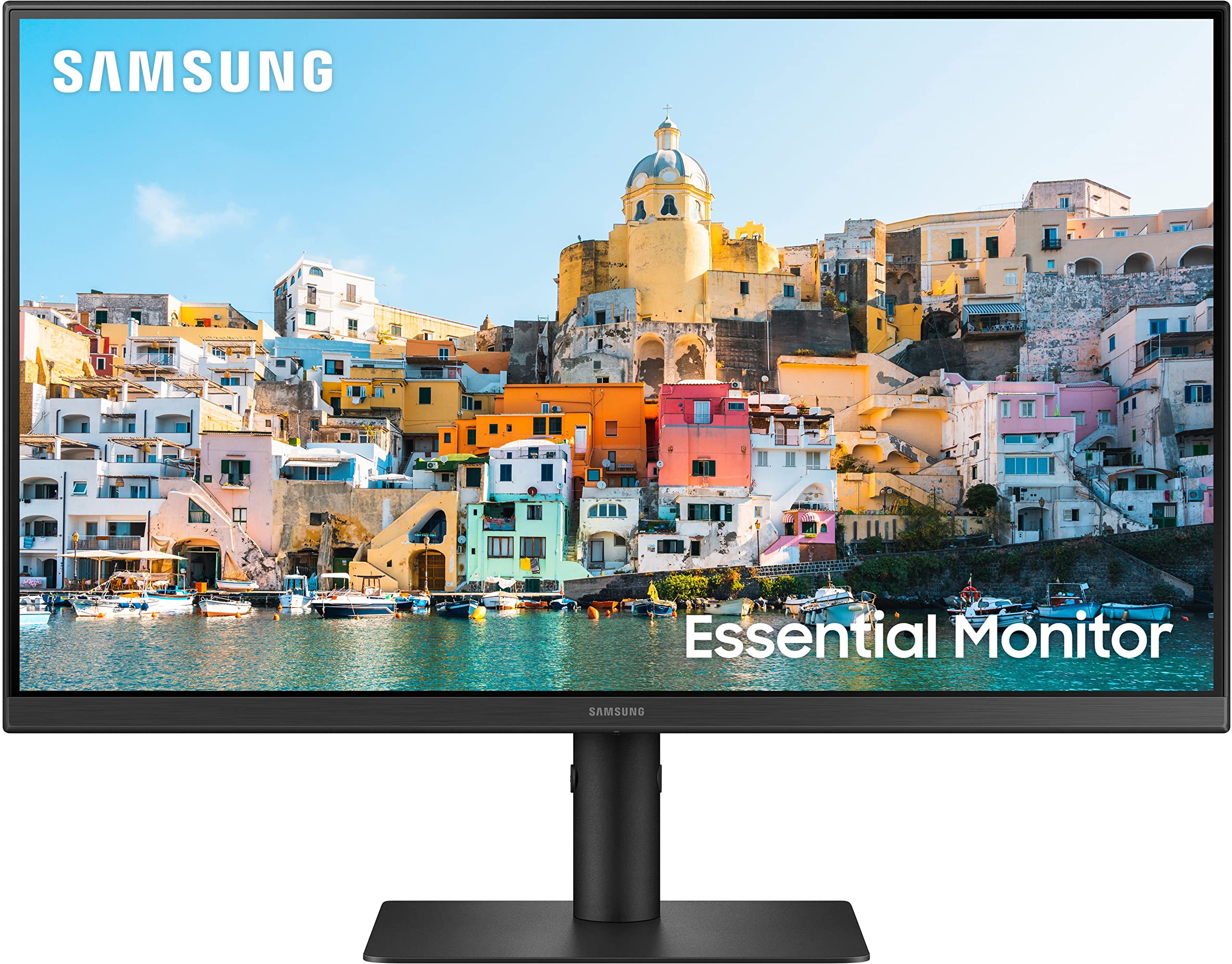 Samsung 27-inch(68.6cm) FHD Monitor, IPS, USB Type-C, HAS, Pivot, 75 Hz, Bezel Less Design, AMD FreeSync, Flicker Free, HDMI, Energy Saving (LS27A400UJWXXL, Black)