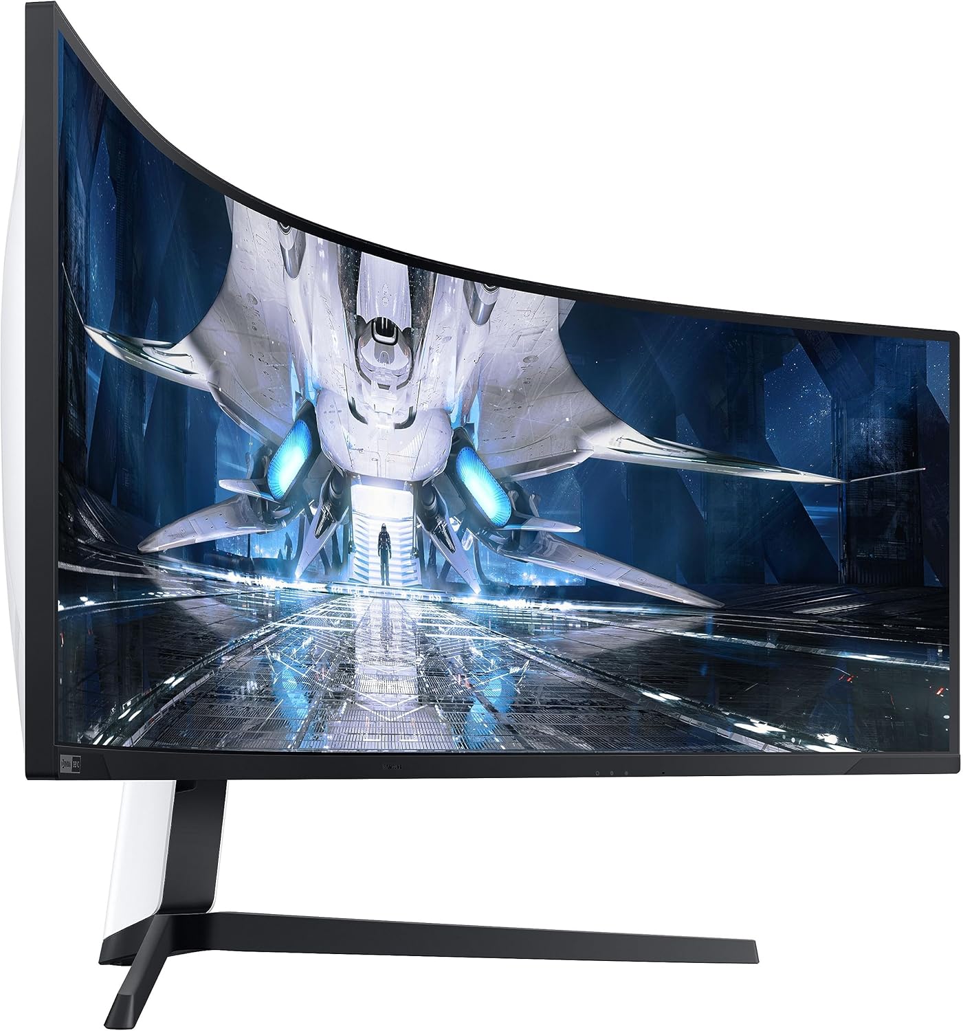 Samsung 49-inch(124.4cm) Odyssey Neo G9 Dual QHD, 240Hz, 1ms Curved Gaming Monitor, Quantum Mini-LED, HDR 2000, FreeSync Premium Pro (LS49AG950NWXXL, Black)