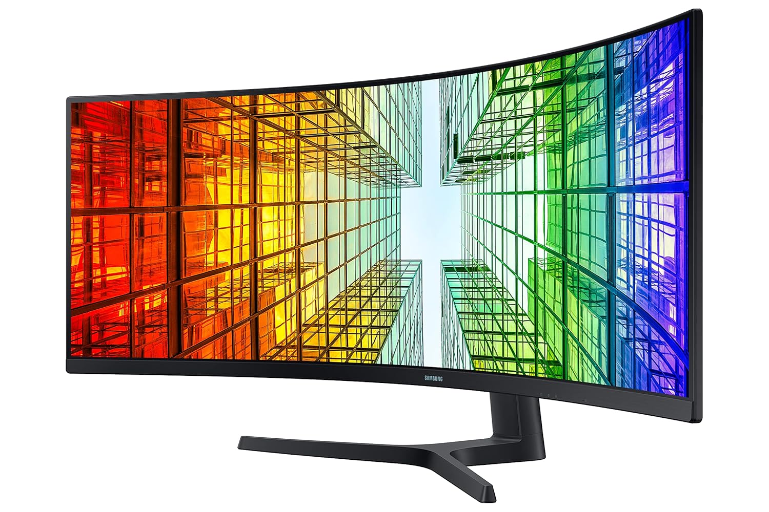 Samsung 49-inch(123.8cm) Ultra-Wide Dual QHD Monitor, USB Type-C, HAS, QLED Technology, 1800R Curvature, HDR 400, Flicker Free, Eye Saver Mode, LAN Port, (LS49A950UIWXXL, Black)