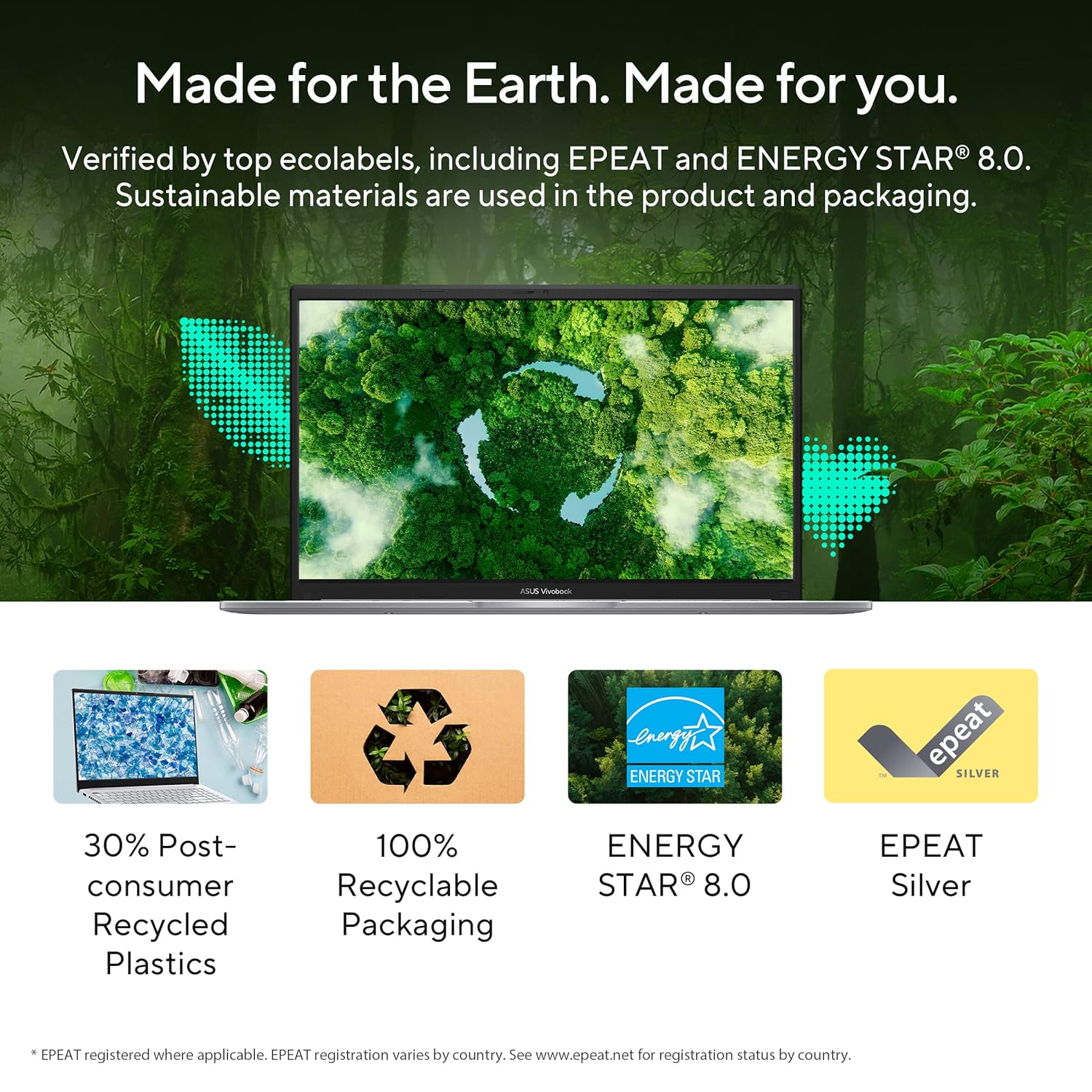 ASUS VivoBook 15 (2022), Intel Core i3-1215U, 12th Gen, 8GB RAM, 512GB SSD, FHD, 15.6"/39.62cm, Windows 11, Office 2021, Cool Silver, 1.7KG, X1504ZA-NJ322WS, Backlit KB Laptop