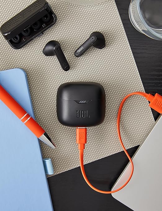 JBL Tune Flex in Ear Wireless TWS Earbuds with Mic, ANC Earbuds, Customized Extra Bass with Headphones App, 32 Hrs Battery, 4-Mics, IPX4, Ambient Aware, Bluetooth 5.2 - Zapnet.in