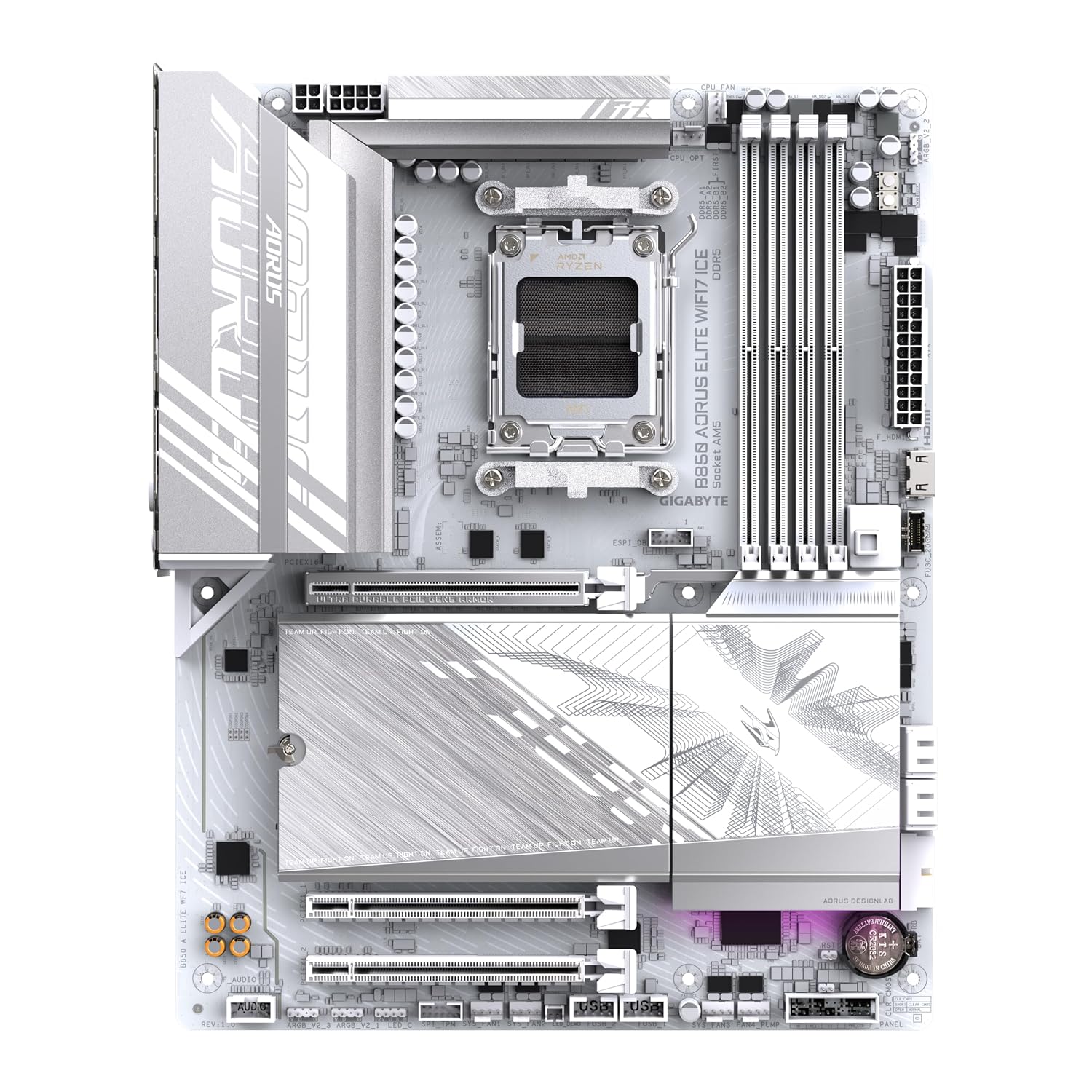 GIGABYTE B850 A Elite WIFI7 ICE AMD AM5 ATX Motherboard, PCIe 5.0, DDR5, USB 4.0, Wi-Fi 7, 2.5 GbE LAN, EZ-Latch
