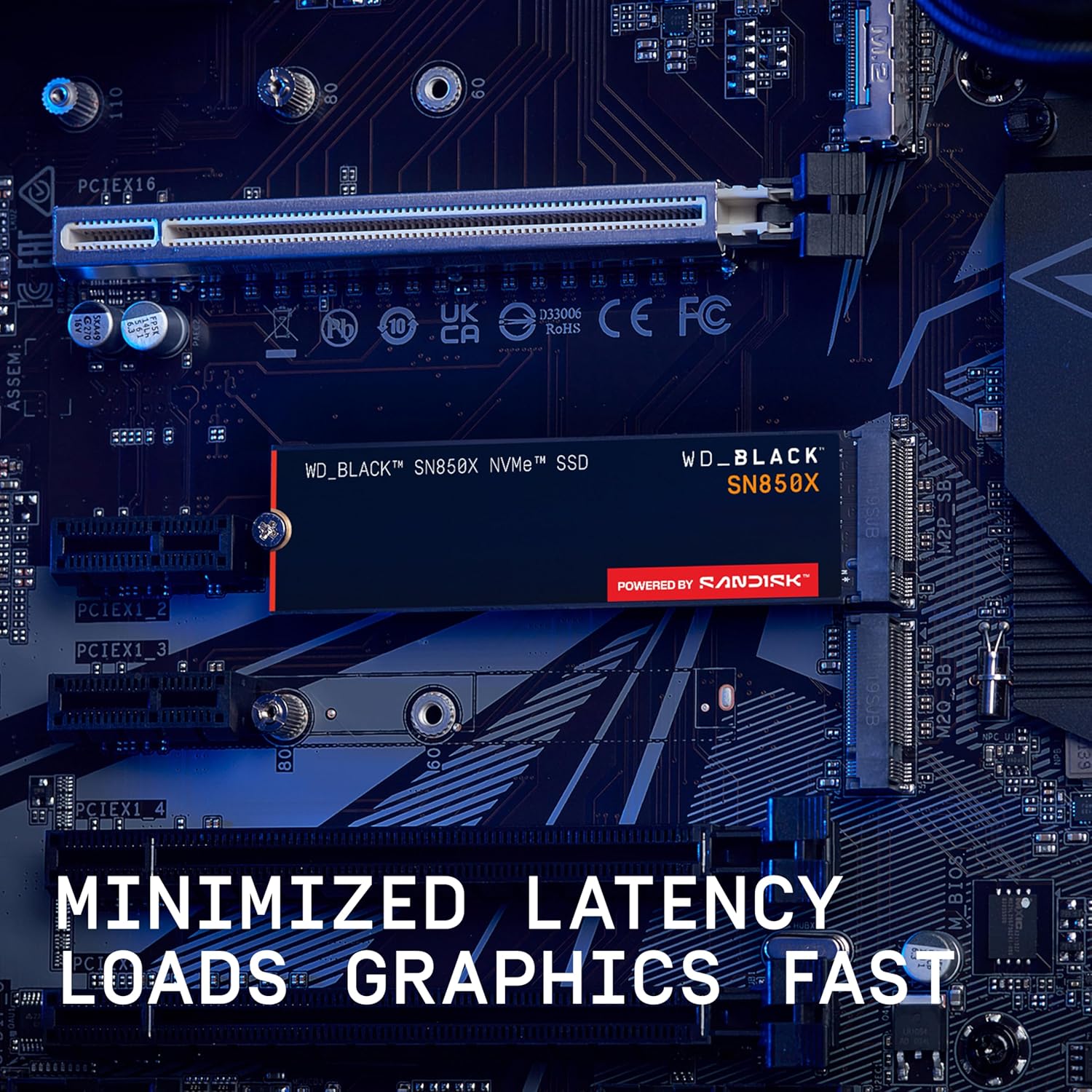 WD_BLACK Western Digital SN850X NVMe 8TB, Upto 7200MB/s R, 6600MB/s W, 5Y Warranty, PCIe Gen 4 NVMe M.2 (2280), Gaming Storage, Internal Solid State Drive (SSD) (WDS800T2X0E)