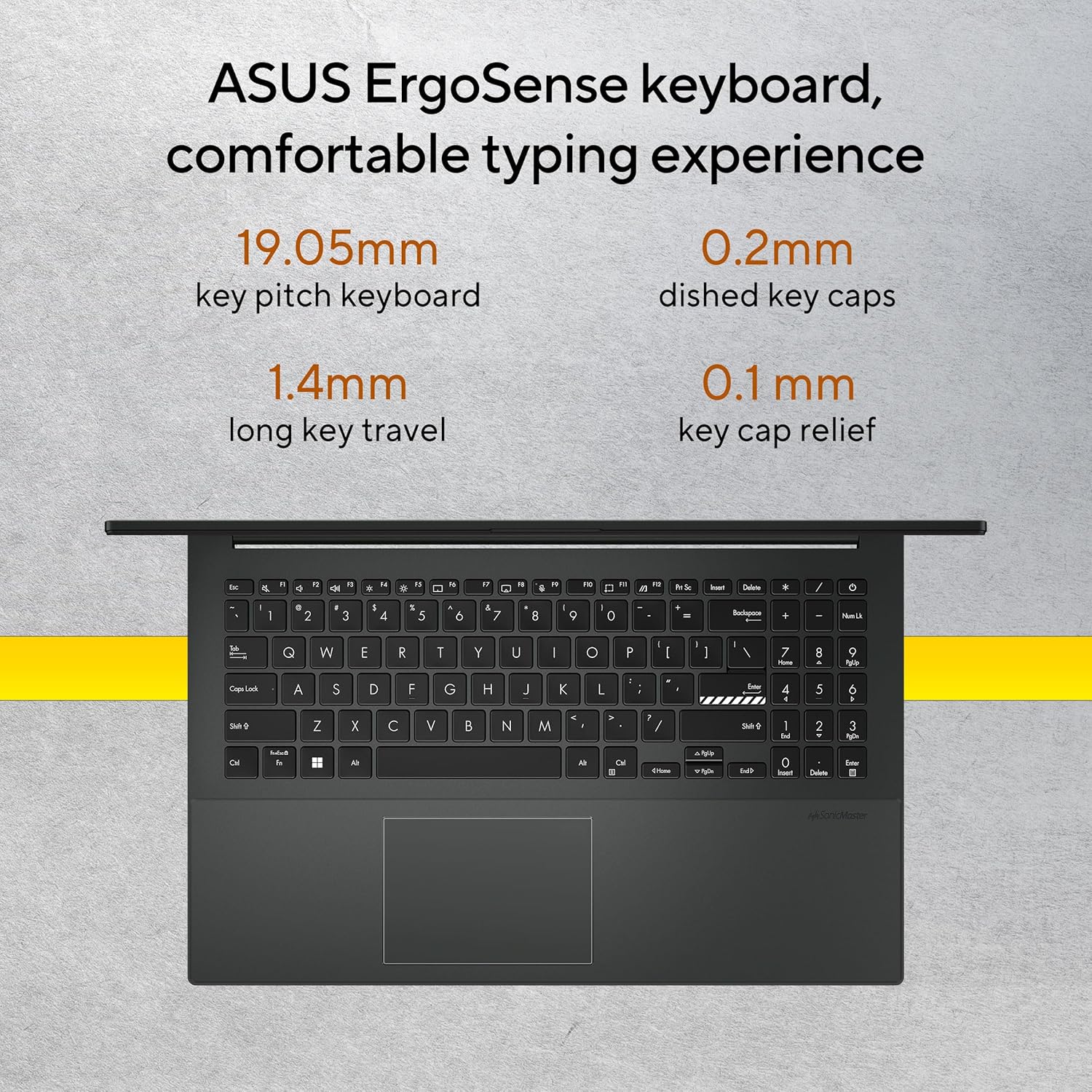 ASUS Vivobook Go 15, AMD Ryzen 5 7520U,Thin & Light Laptop (AMD Radeon iGPU/16GB RAM/512GB SSD/FHD/15.6"/60Hz/Chiclet Keyboard/50WHrs/Windows 11/Office 2021/Mixed Black/1.63 kg) E1504FAB-LK549WS