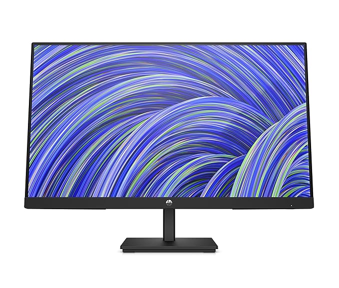 HP V24i G5 FHD Monitor, 23.8 Inch(60.5 cm) 1920 X 1200 Pixels 3 Side Micro Bezel, Full Hd, 60 Hz, IPS Panel with Vga, Hdmi Ports Display, TUV Certified- 65P59AA/65P59A6 (Black) - Zapnet.in