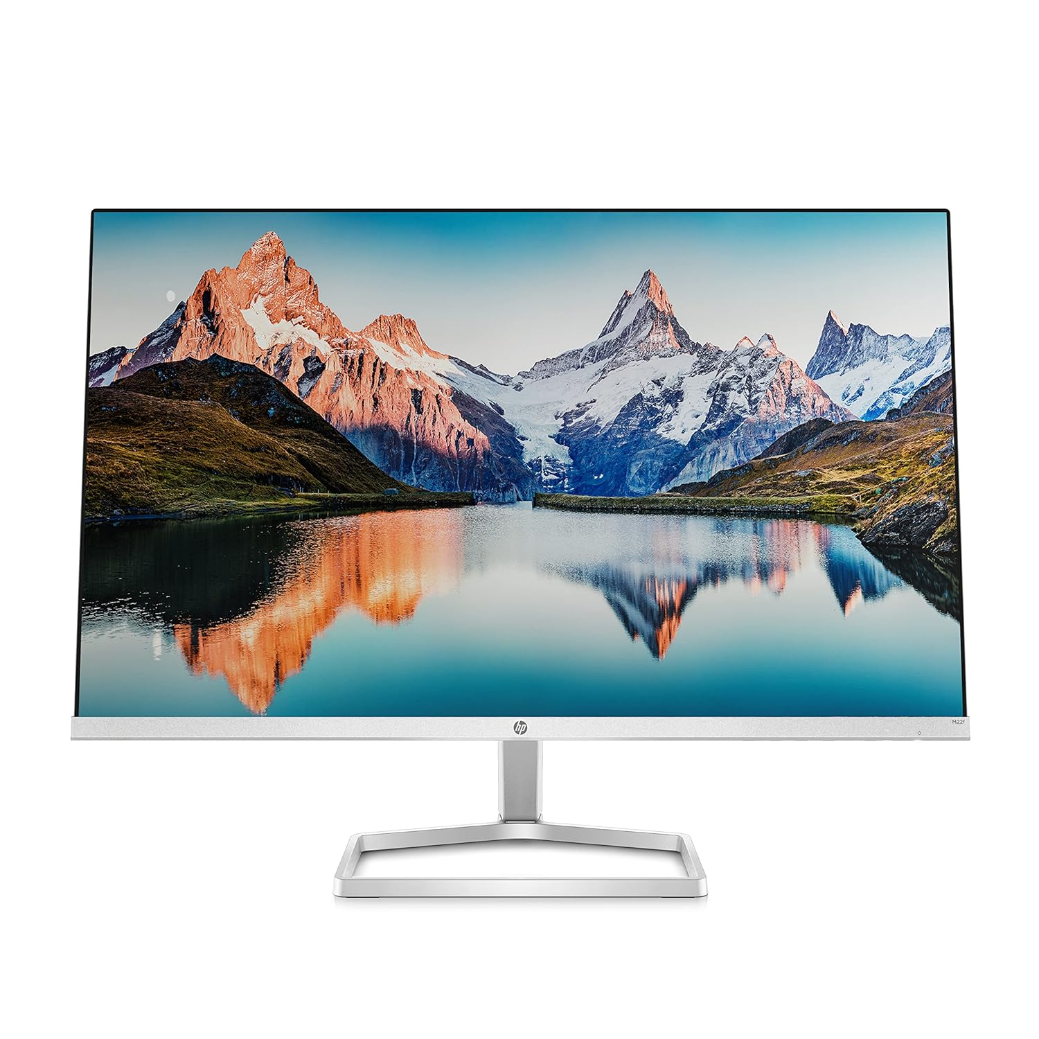 HP M22f 21.5-inch(54.6 cm) FHD Monitor Eye Safe Certified Full HD IPS 3-Sided Micro-Edge Monitor, 75Hz, AMD Free Sync with 1xVGA, 1xHDMI 1.4 Ports, 300 nits (Silver)