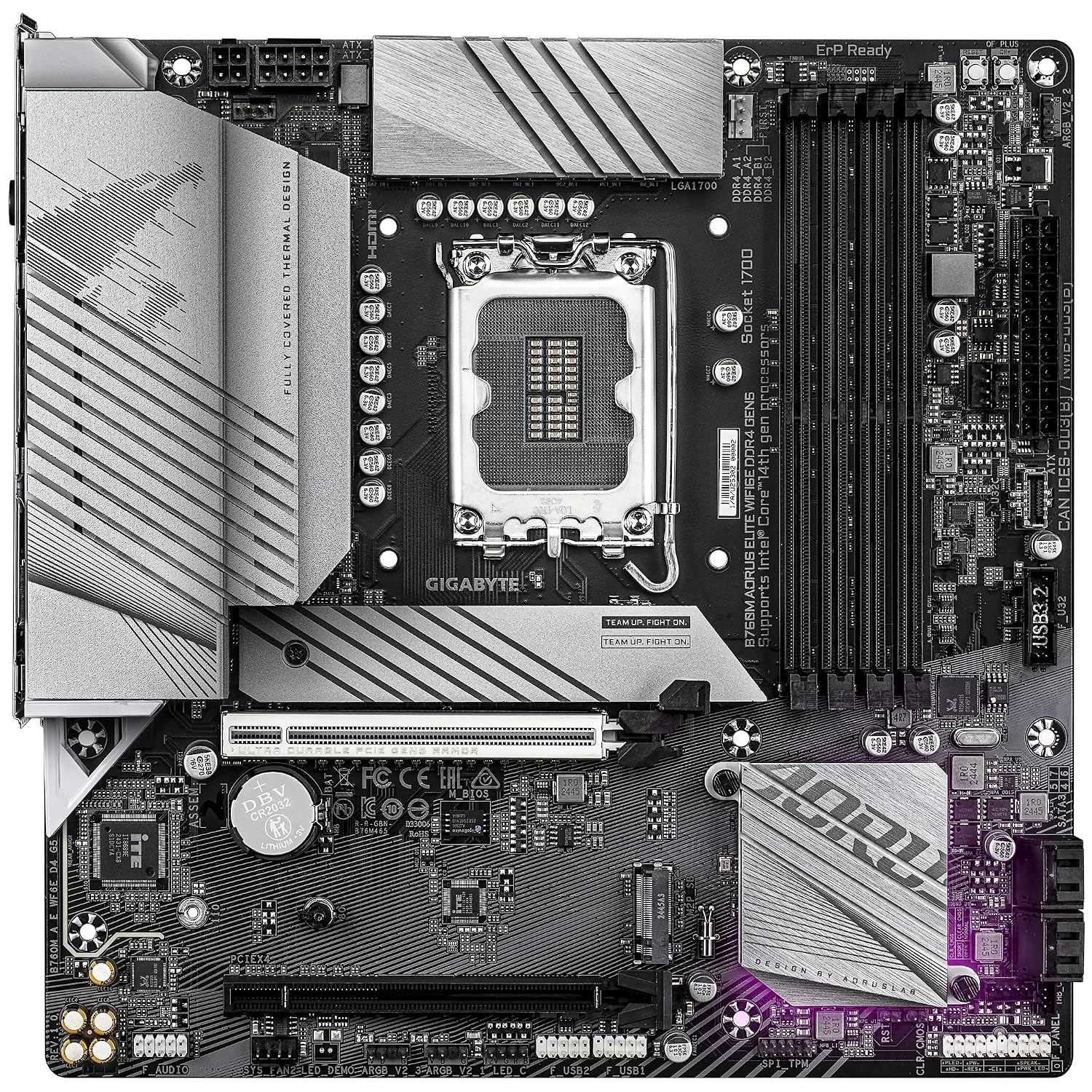 GIGABYTE B760M AORUS ELITE WIFI6E DDR4 GEN5 with Intel B760 Micro-ATX Motherboard B760M A E WF6E D4 G5 MB6762