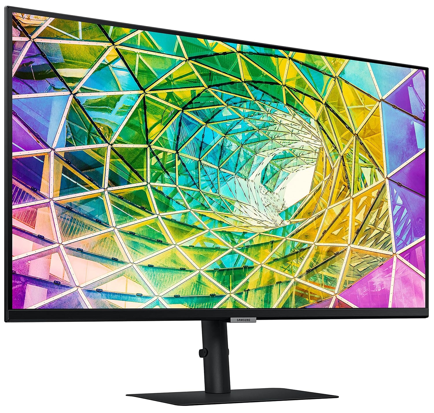 Samsung 32-Inch(81cm) UHD 4K High Resolution Monitor, HDR Support, 1 Billion Colors, Eye Care, AMD Freesync, Border-Less Design, Height Adjustable Stand, Energy Saving (LS32A800NWXXL, Black)