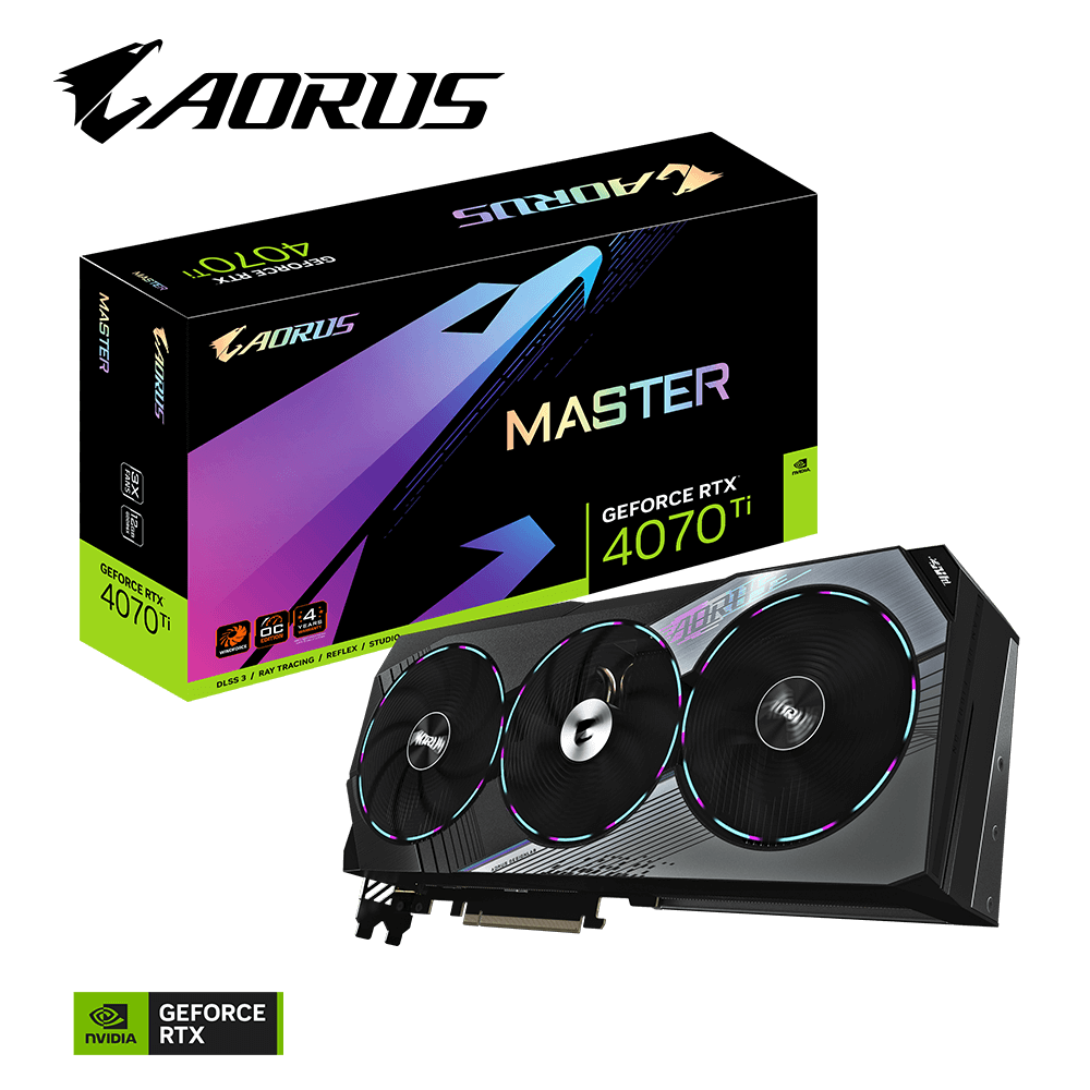 GIGABYTE Aorus Geforce RTX 4070 Ti Master 12G Graphics Card - Zapnet.in
