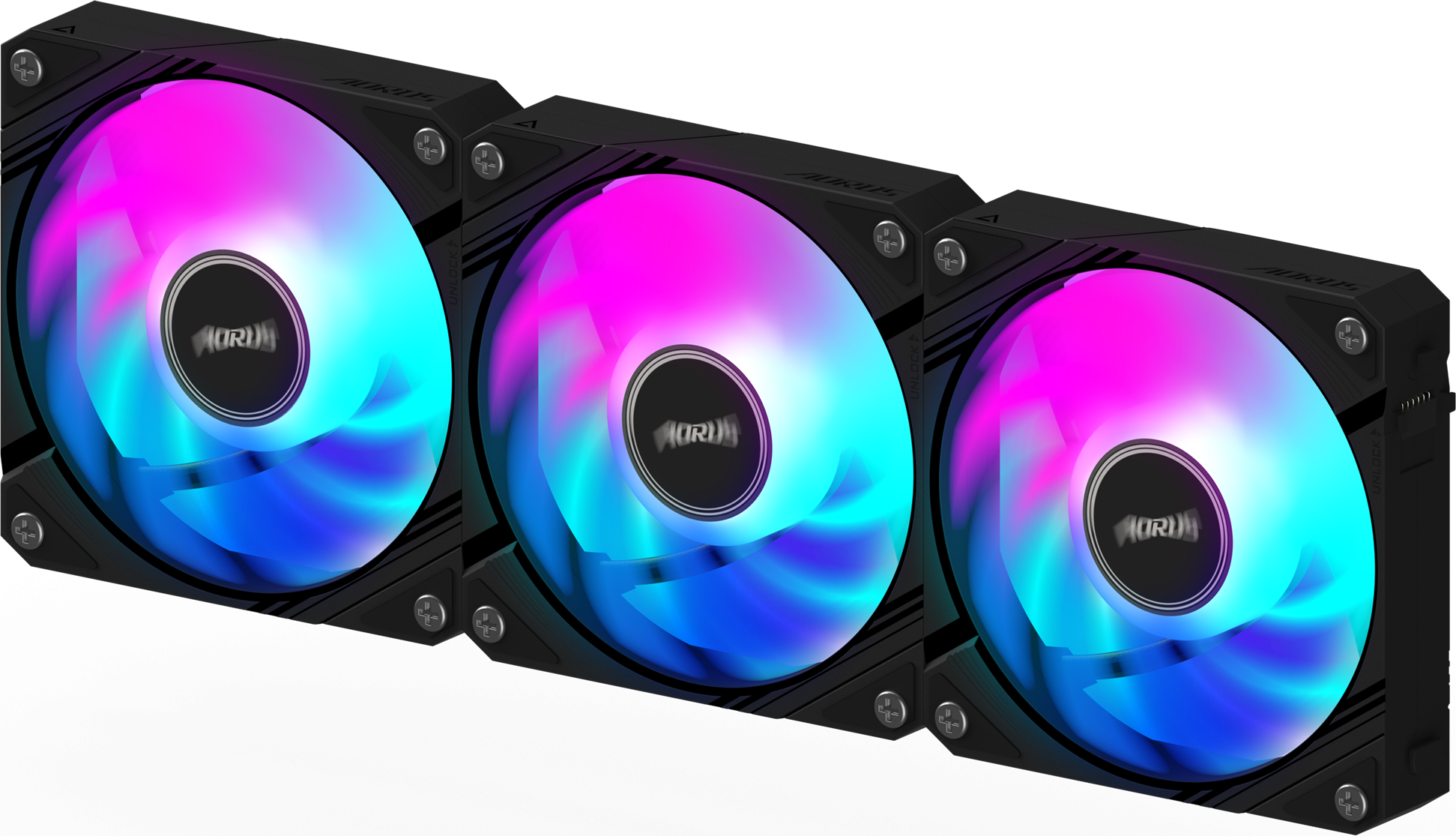 GIGABYTE EZ CHAIN FAN 120 ARGB Case Fans (3-Pack)