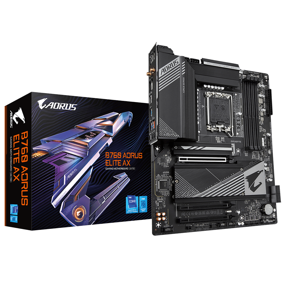 Gigabyte B760 DDR5 AORUS ELITE AX Motherboard - Zapnet.in