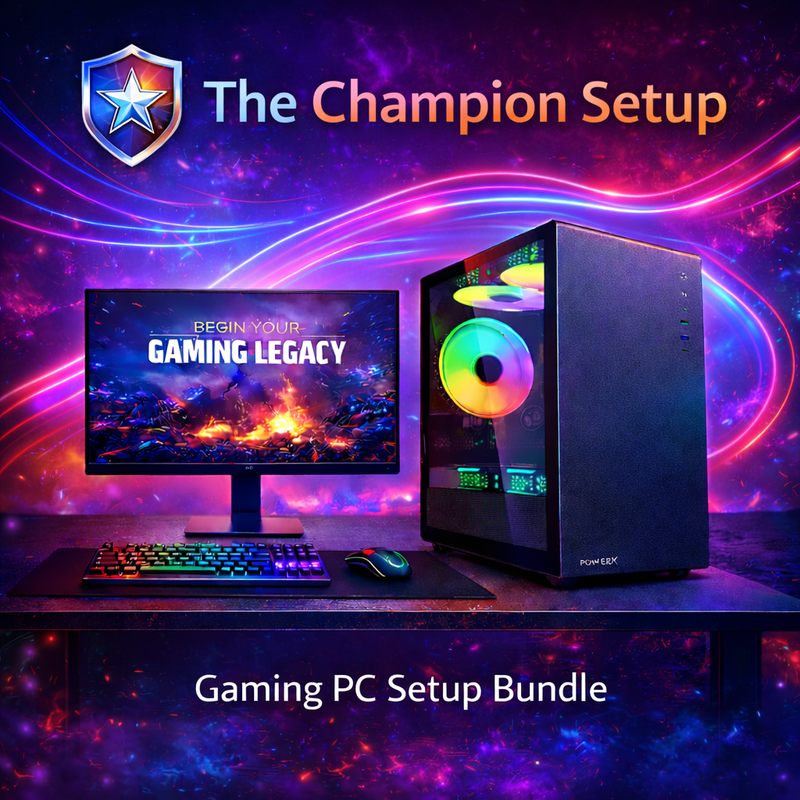 "The Champion Gaming PC Bundle" - Intel i5-10th Gen | RX580 | 16GB RAM | 144Hz Monitor - Performance Sweet Spot