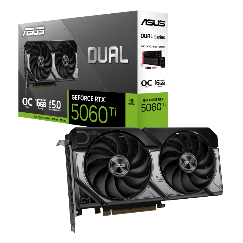 Asus Dual RTX 5060 Ti OC 16GB graphics card