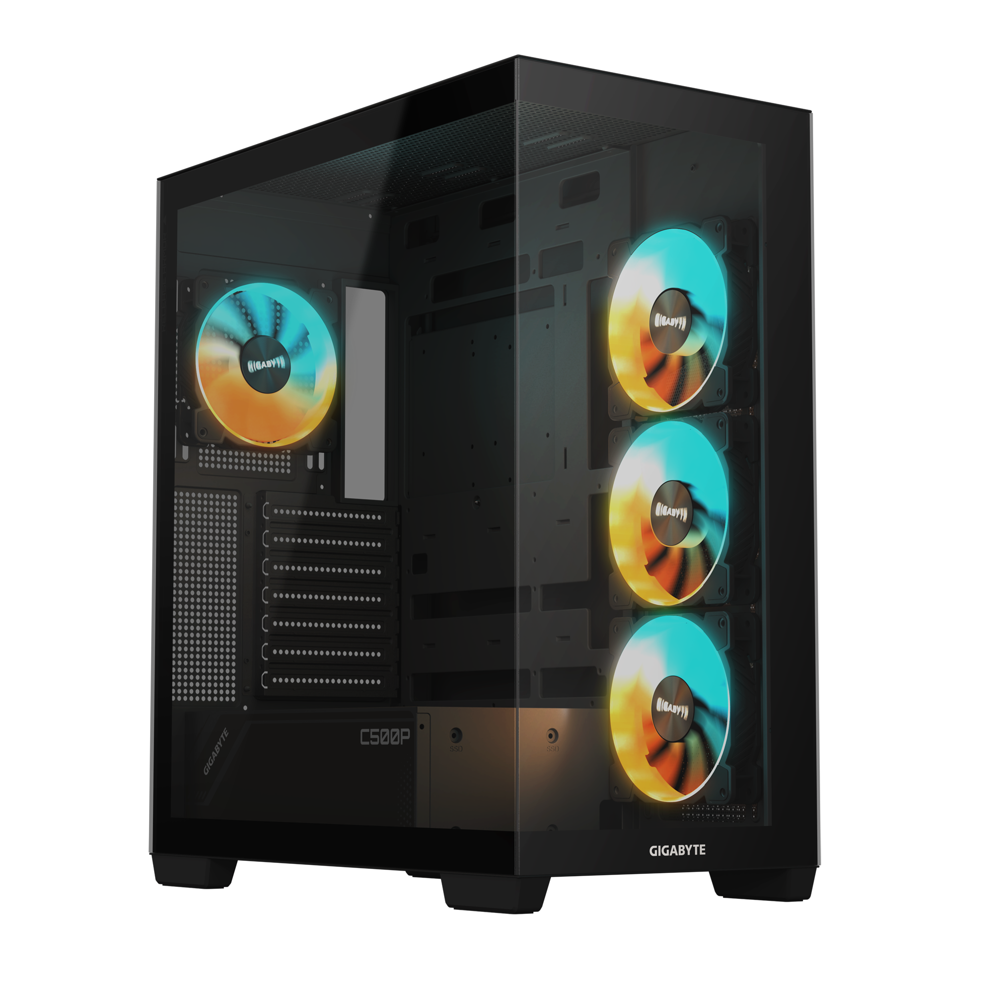 GIGABYTE C500 Panoramic Stealth PC Cabinet - Zapnet.in