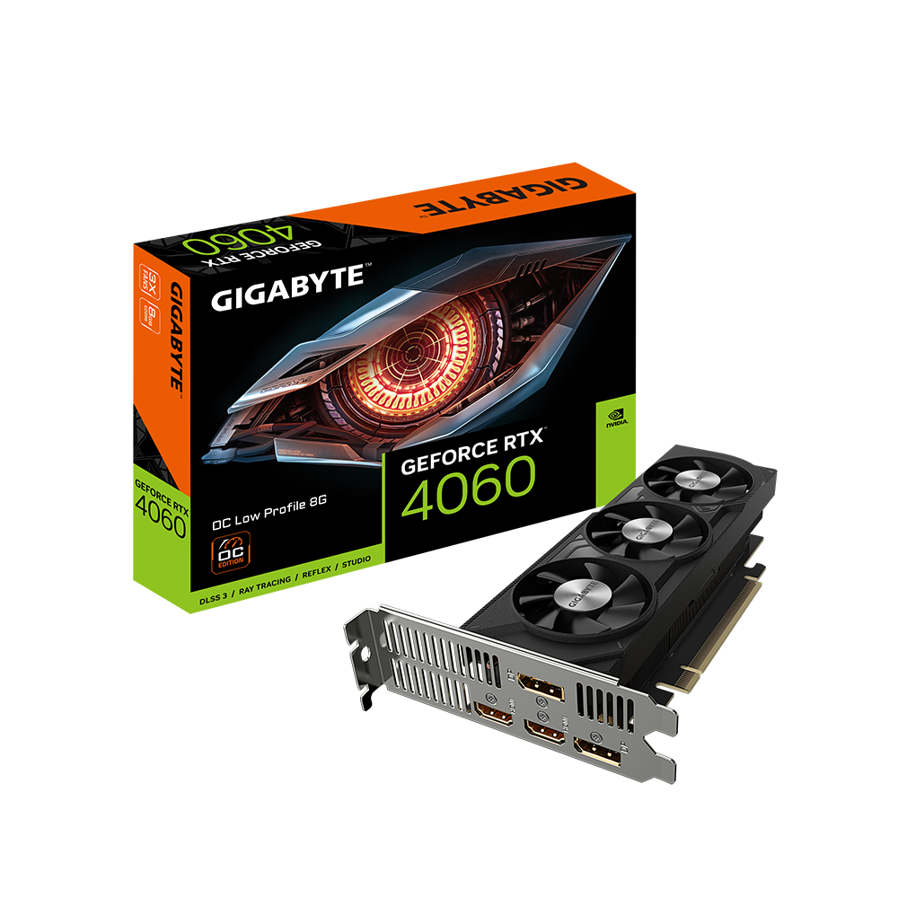 Gigabyte GeForce RTX 4060 OC Low Profile 8G Graphics Card (GV-N4060EAGLE OC-8GL) - Zapnet.in